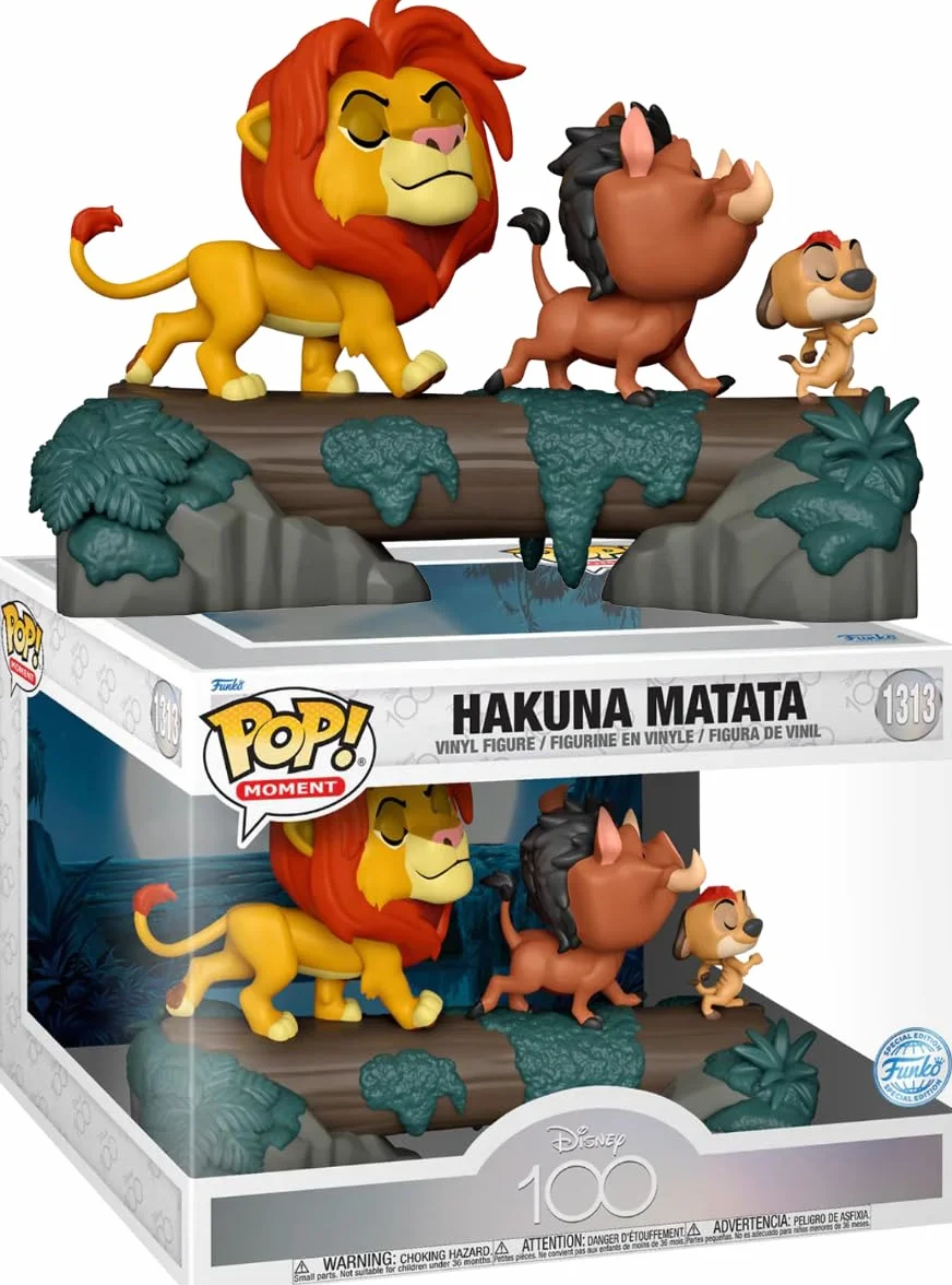 Funko Pop Hakuna Matata Disney 100 Special Edition nr 1313 Hakuna Matata z Króla Lwa na 100 rocznicę Disneya, figurka Pop z winylu