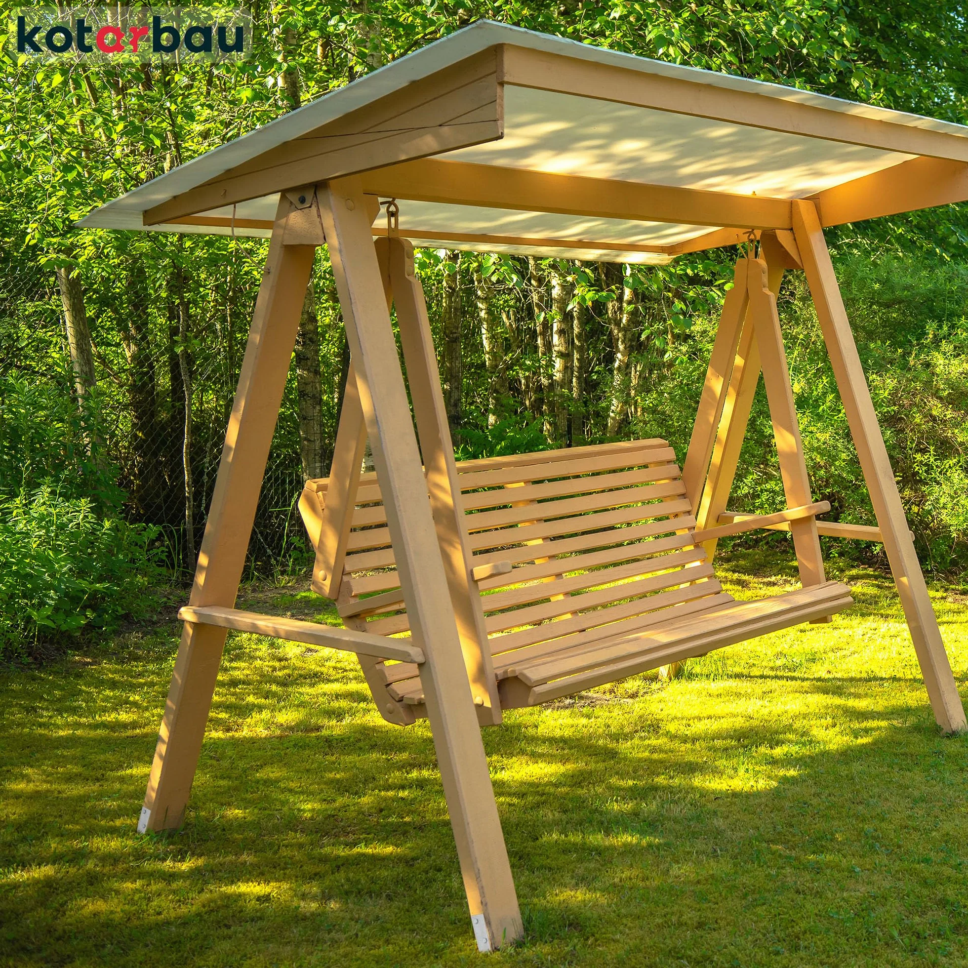 KOTARBAU® Podstawa Huśtawki - 50 CM - Kotwa Wbijana do Ziemi - Podstawa Słupa - Mocowanie Huśtawki - Zestaw 4 SZT