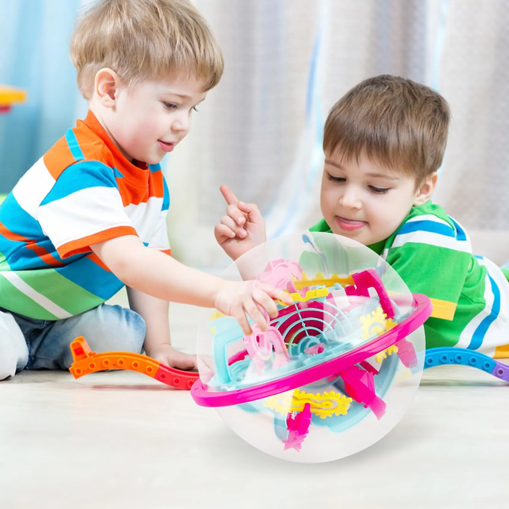 3D kula labiryntowa piłka 3D z 100 poziomami gra w labirynt For Prezenty dla dzieci od 6 lat Labiryntowa gra zręcznościowa z piłką