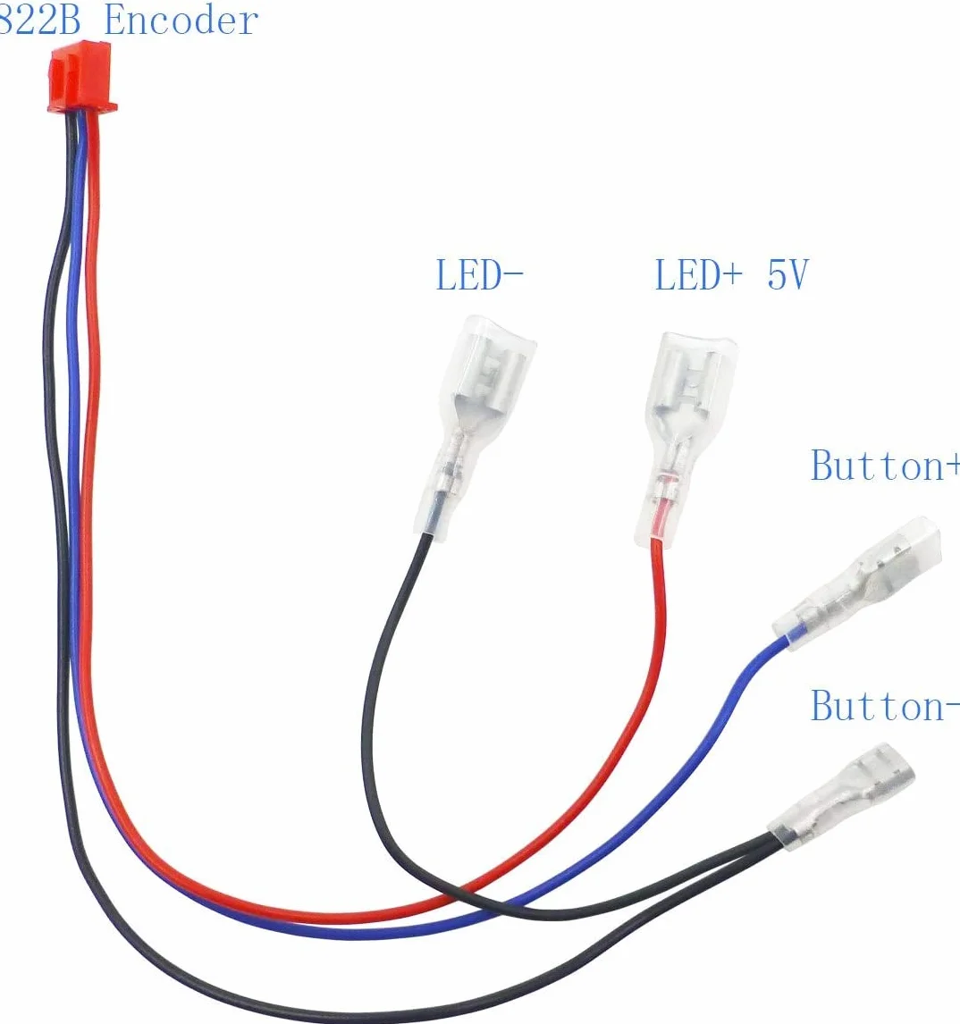 Fosiya Joystick dla 2 graczy, LED, chromowane przyciski do PC MAME Raspberry Pi Gry wideo, części do szafek zręcznościowych (zestaw mieszany)