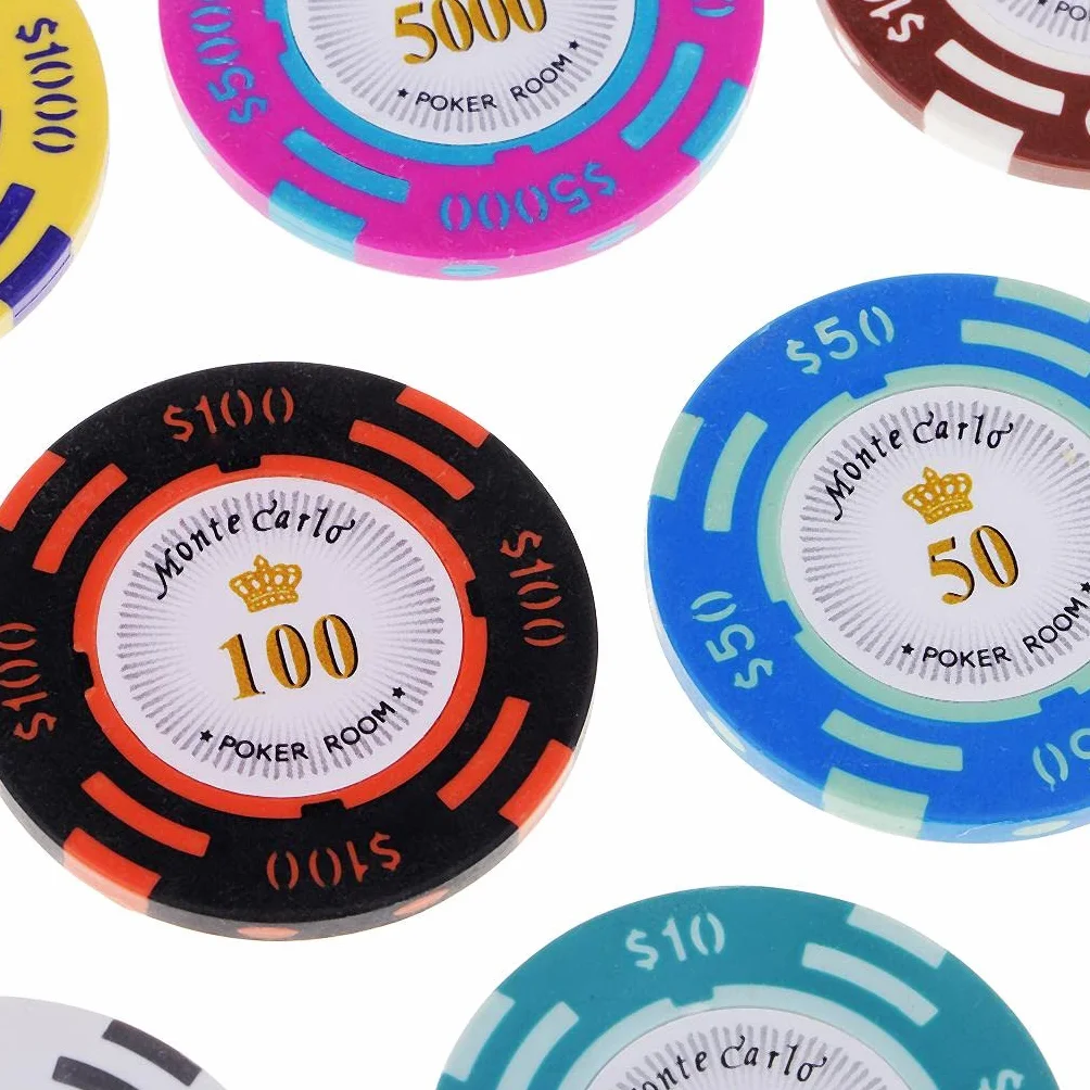 10 szt. glinianych żetonów do kasyna, wielokolorowe twórcy gier do pokoju pokerowego, idealne małe rekwizyty dla entuzjastów szachów i mahjongów
