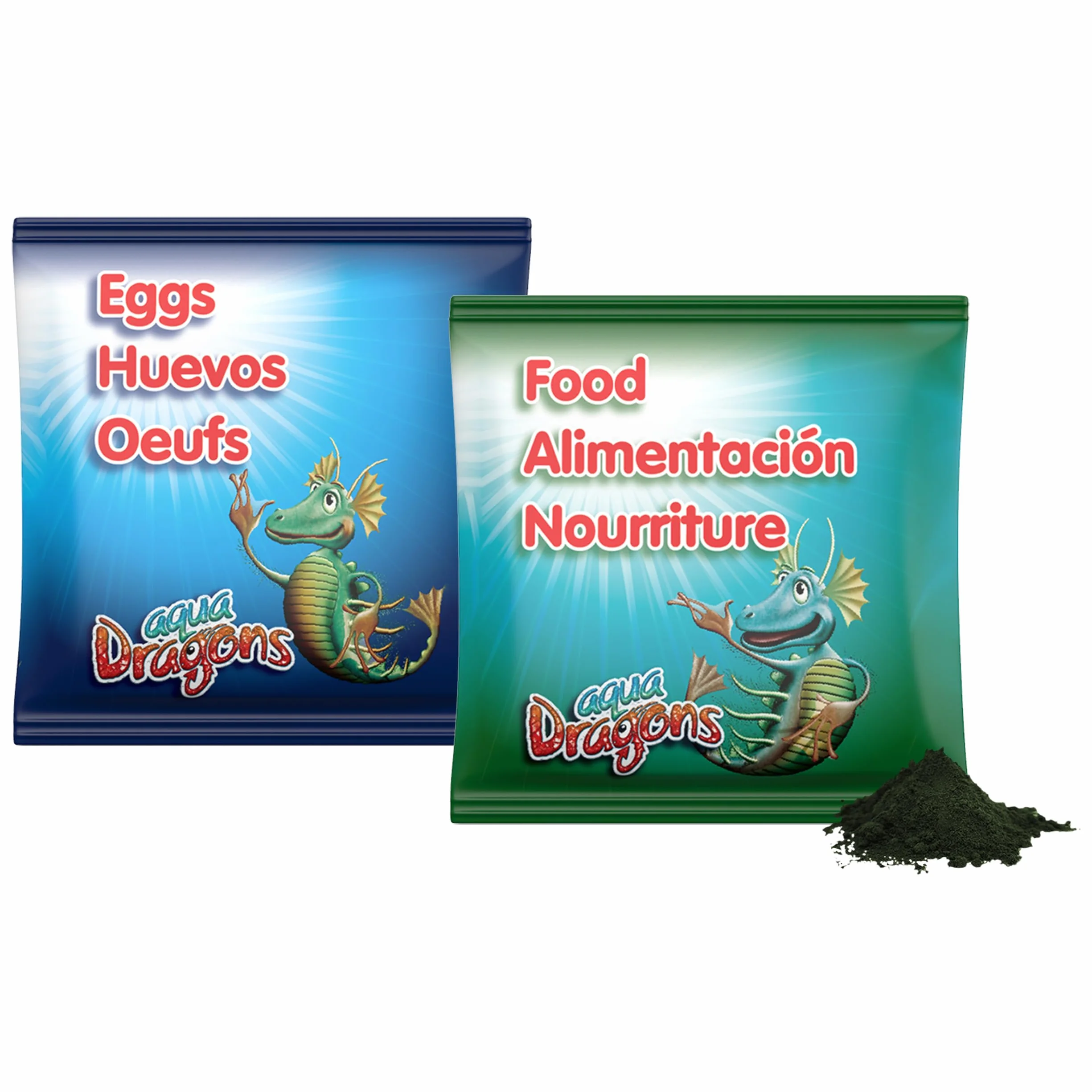 Aqua Dragon Starter Kit, wykluwa się i hoduje podwodne zwierzęta domowe, zabawka edukacyjna Stem z jajkami i karmą dla zwierząt, opakowanie 1 szt