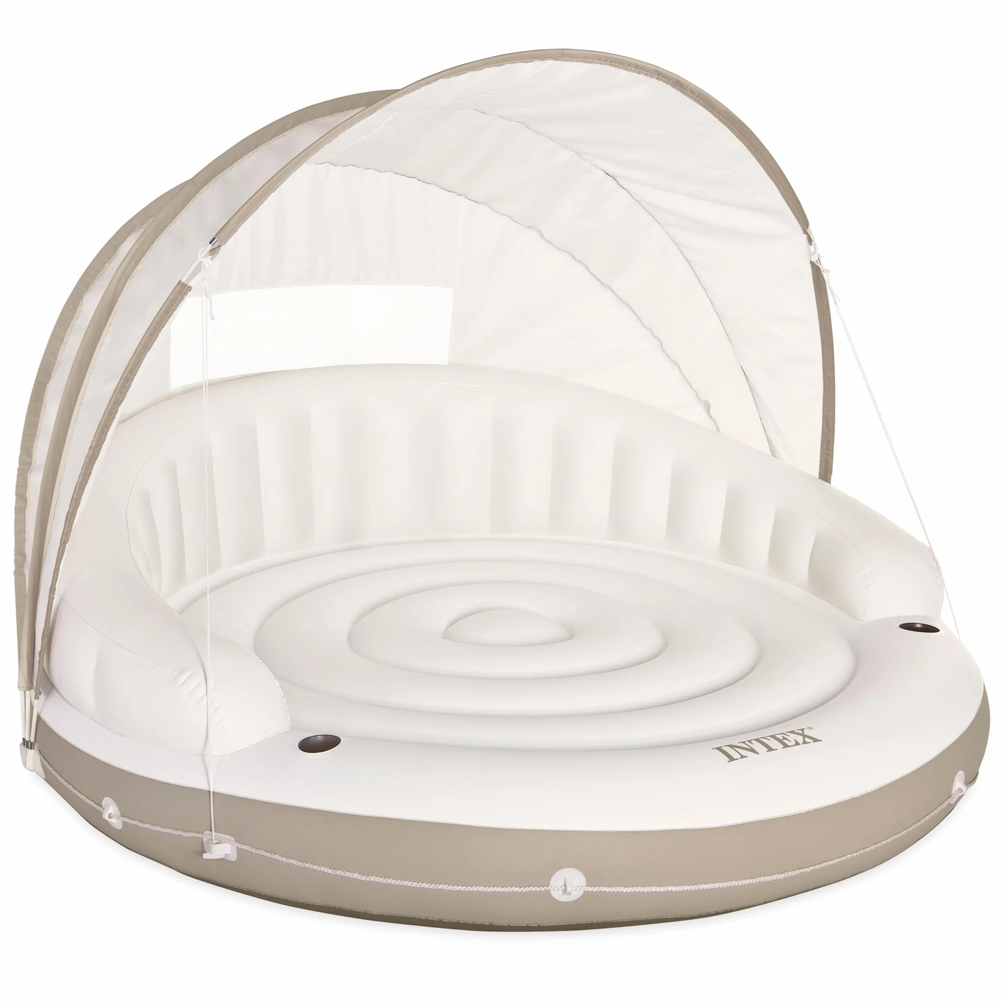 Intex 58292EU Canopy Island Kanapa Dmuchana Do Relaksu, Wielokolorowa, 180 x 153 cm