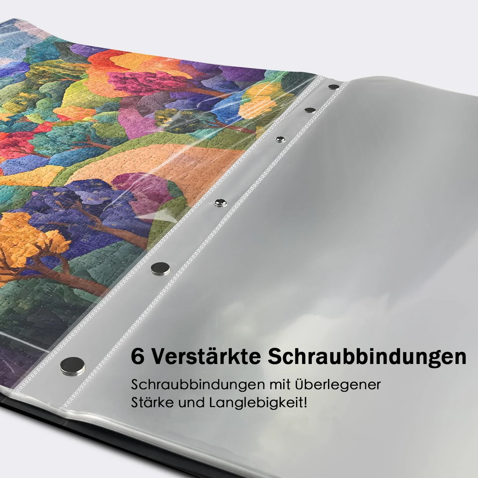 Nariolar Teczka na puzzle na 1000 elementów, 24 kieszenie HD, idealne akcesorium do 48 puzzli, pyłoszczelne akcesoria ochronne do puzzli