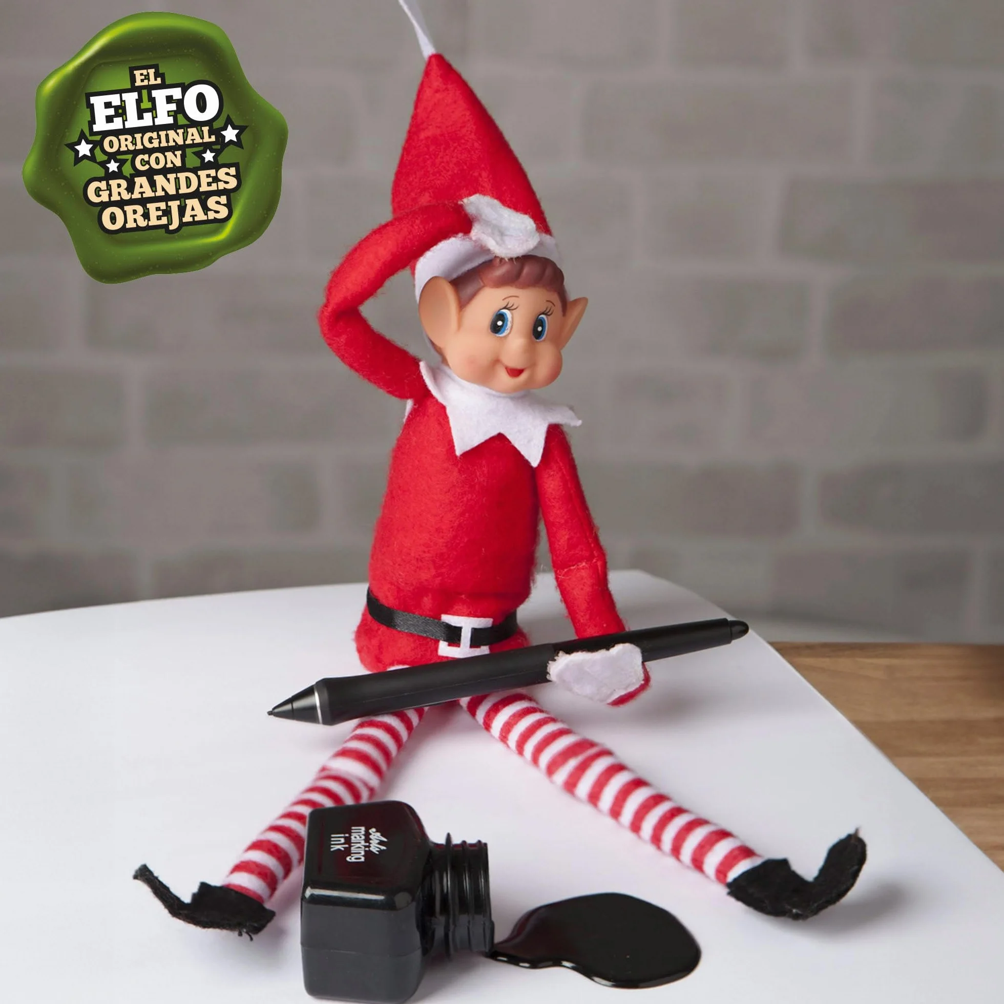 Elfen Behavin Badly Pluszowy elf z długimi nogami, dla chłopców lub dziewczynek, 30 cm