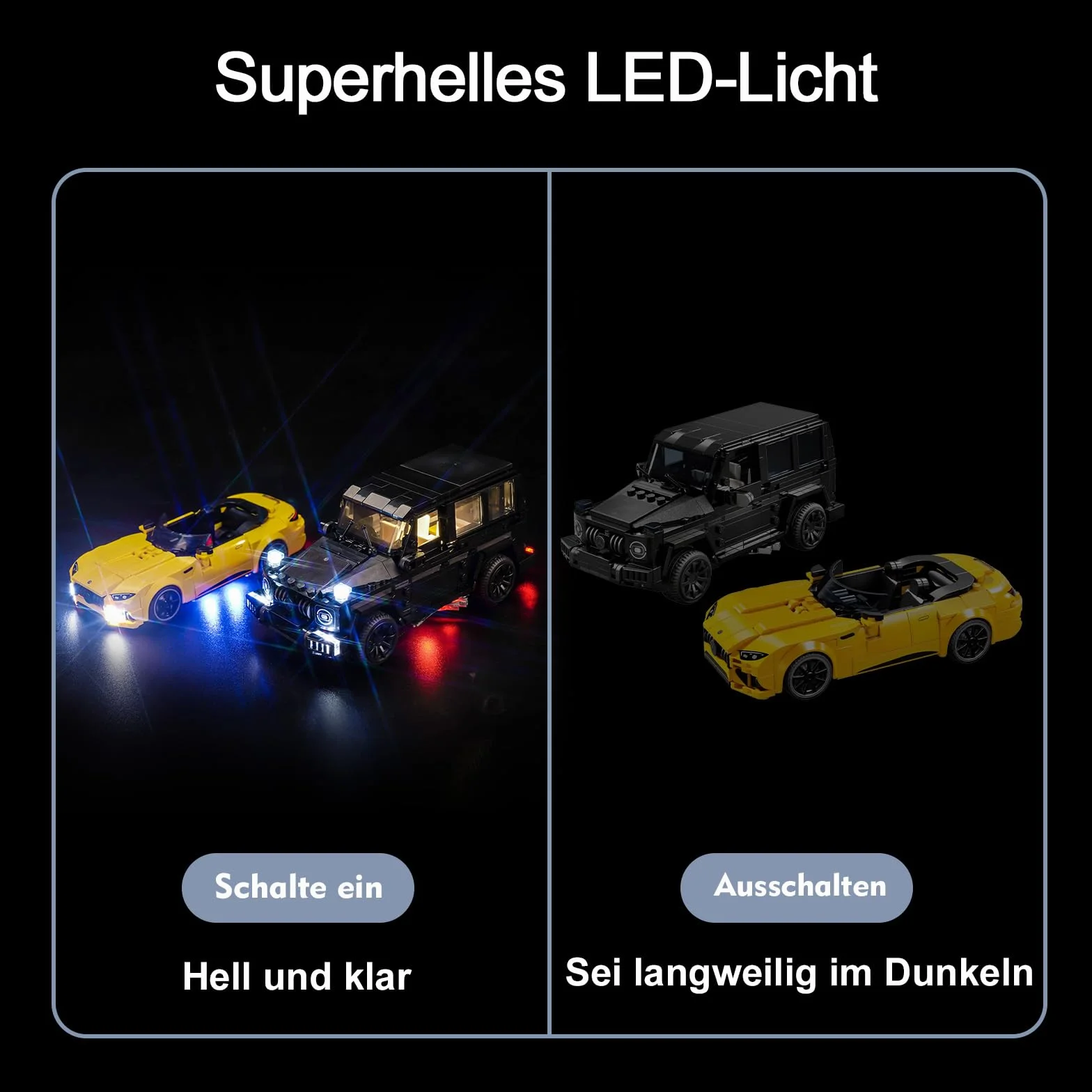 Zestaw świateł LED kompatybilny z Lego 76924 Mercedes-AMG G 63 i Mercedes-AMG SL 63 (bez modelu)