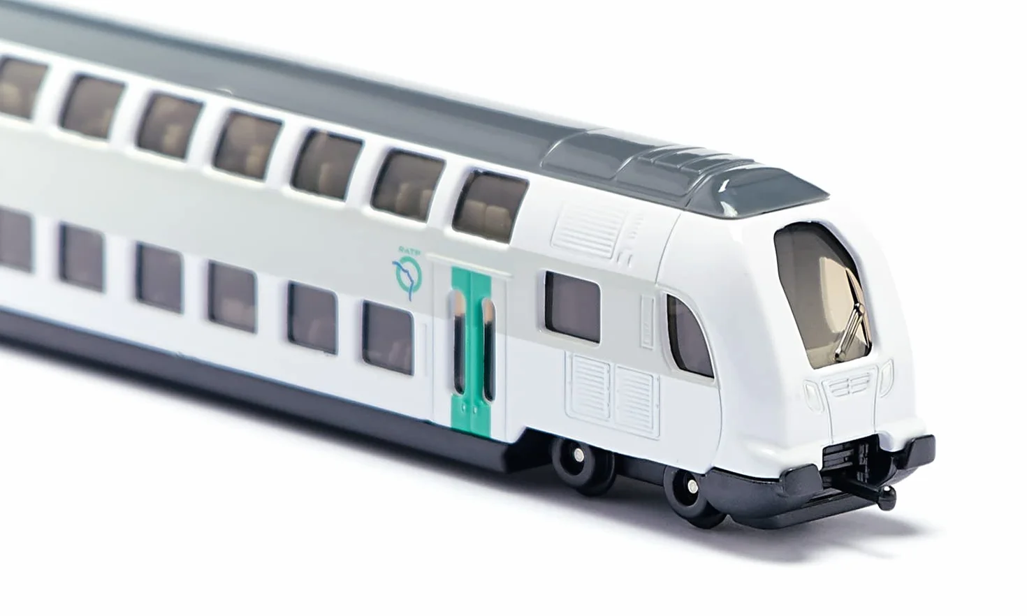 siku 1791001, podwójny pociąg RATP Francja, 1:87, metal/tworzywo sztuczne, turkusowy/biały, kompatybilny z innymi zabawkami siku