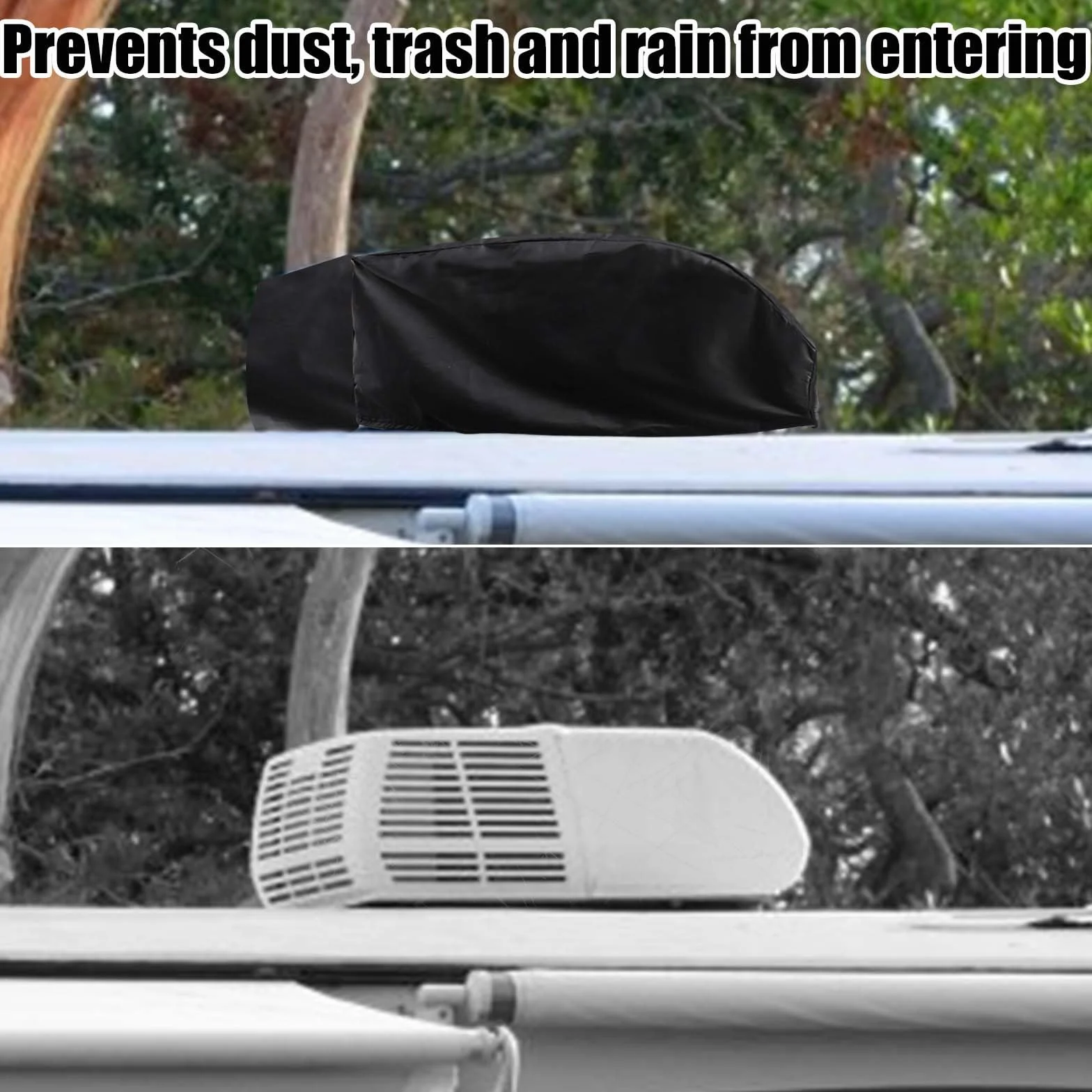 Pokrowiec na Klimatyzacje Kampera, Pokrowiec Zimowy na Klimatyzator Kampera Oxford Cloth na Klimatyzacje Dach Samochodu Kempingowego
