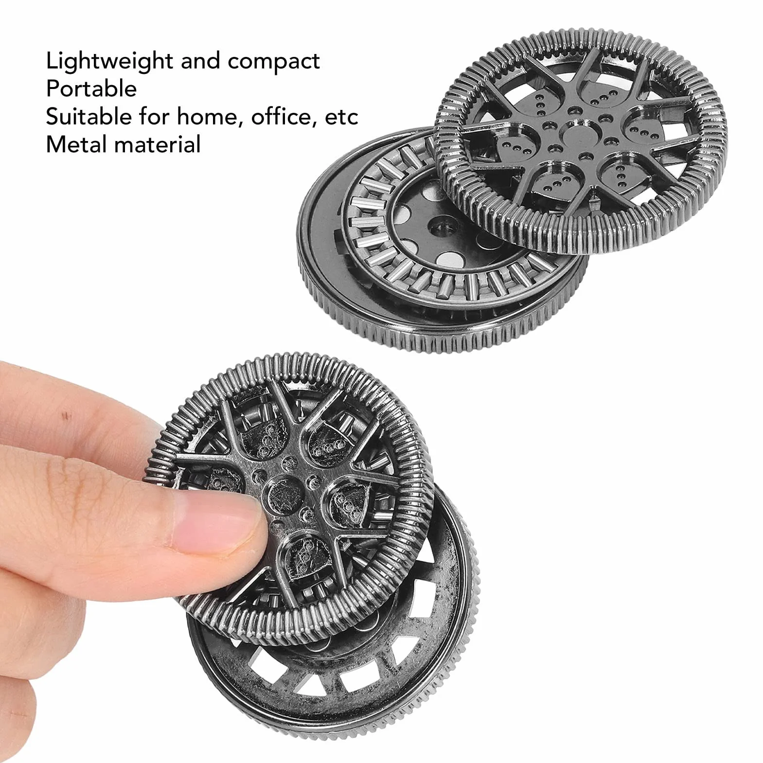 Fidget Blocks Zabawka, Haptyczny Suwak na Monety, Przenośna Magnetyczna Zabawka z Suwakiem, Haptic Coin Magnetyczny Suwak Fidget, Suwak Fidget Zabawka do Biura (GRAY)