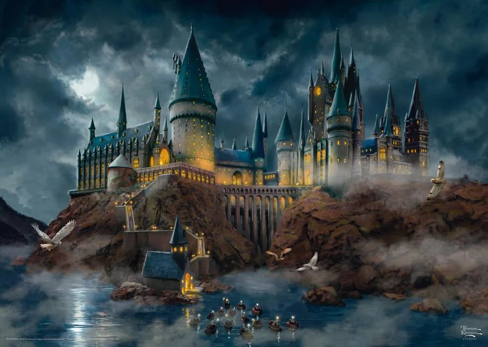 Schmidt Spiele 58577 Thomas Kinkade, Wizarding World, Harry Potter, Hogwart Castle, 1000 elementów, wielokolorowe