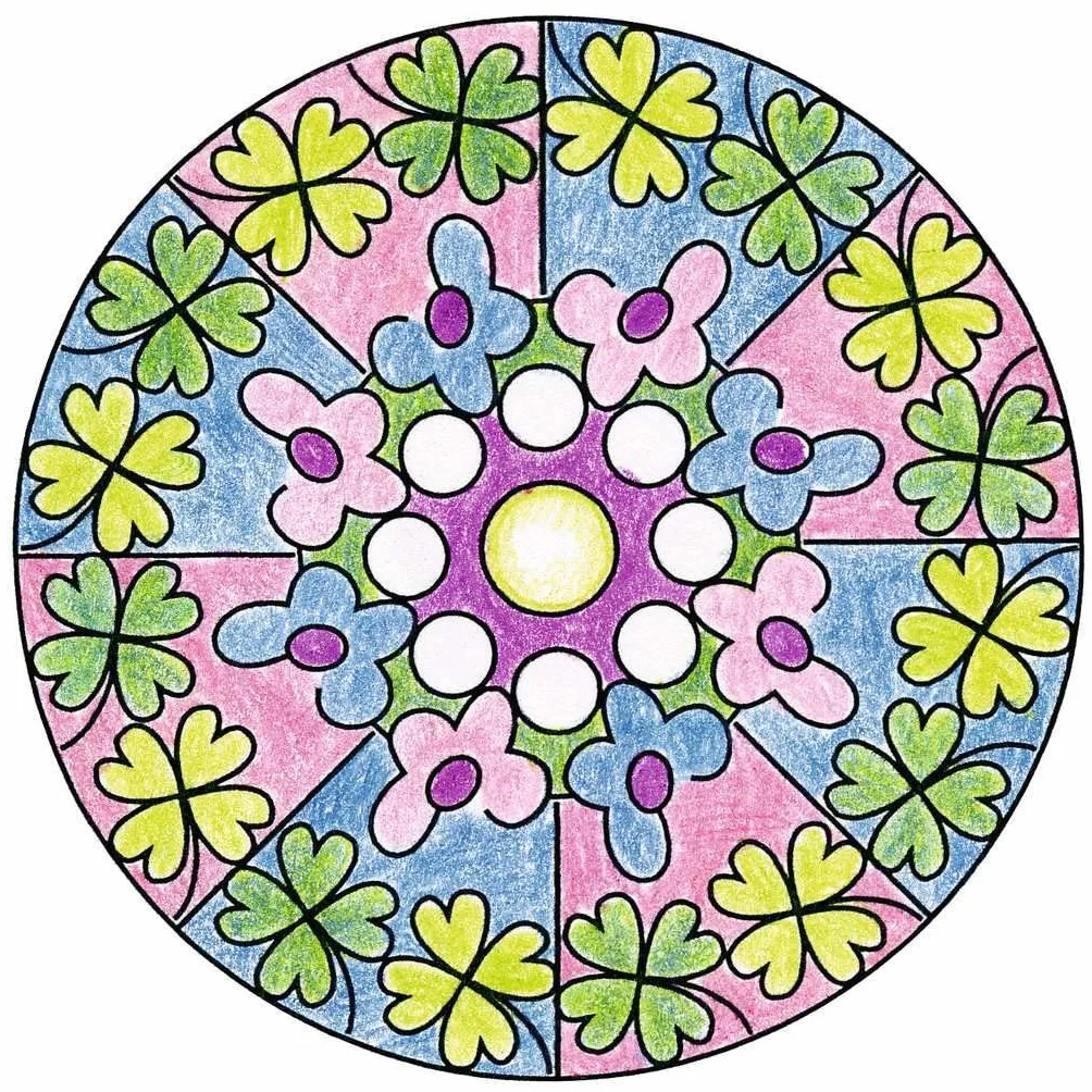 Ravensburger Mandala Designer Mini romantic 29947, Zeichnen lernen für Kinder ab 6 Jahren, Zeichen-Set mit Mandala-Schablone für farbenfrohe Mandalas