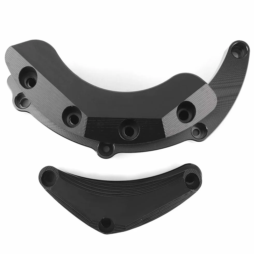 Płyty mocujące-Duokon osłona silnika motocykla Saver zderzak, rama ze stopu aluminium osłona suwaka dla MT-09 FJ-09 XSR900 (czarny)