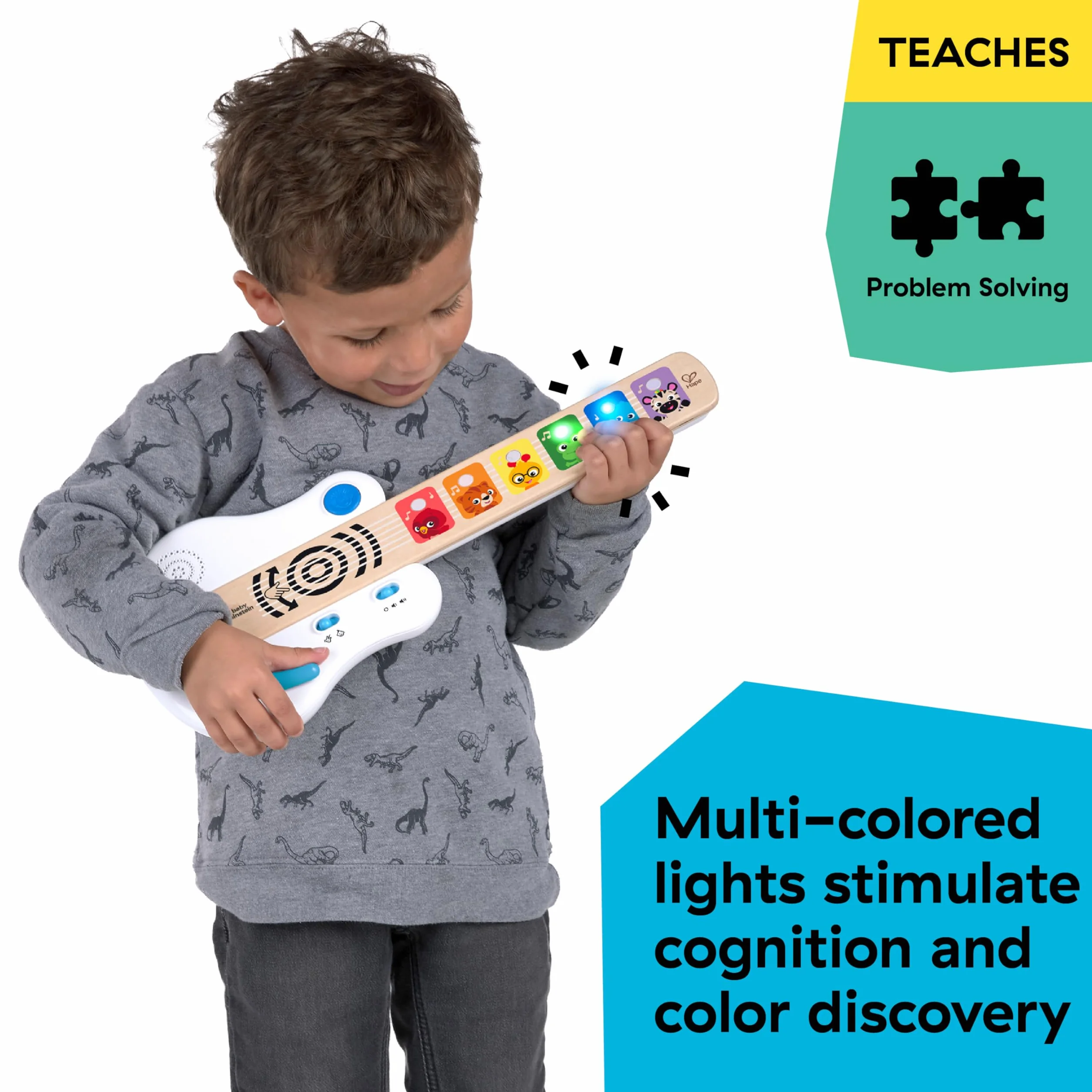 Baby Einstein 12396 Elektroniczna Zabawka Gitara, Wielokolorowy