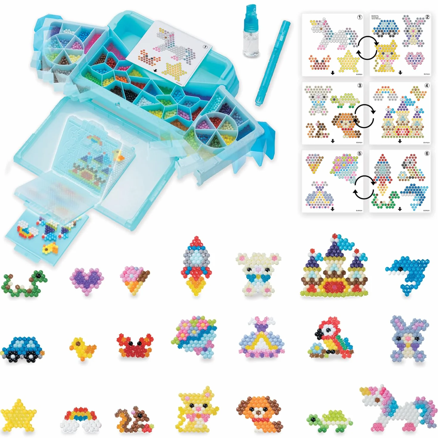 Epoch Aquabeads Fabryka Wzorów Aquabeads Zestaw do Zabawy, Wielokolorowy, od 4 lat