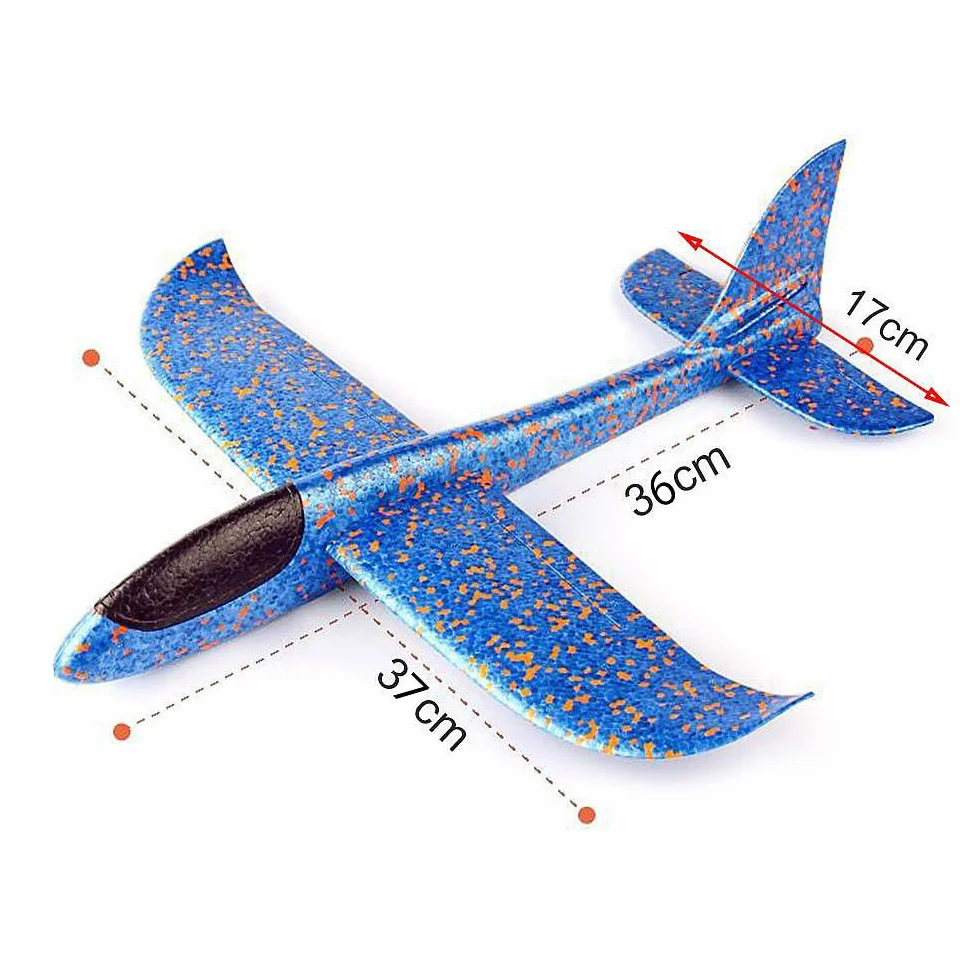 PARENCE.- Wyrzutnia styropianu Samolot - Ręczna paralotnia, Zabawka, Outdoor - Model Aeronaut, 36x37cm