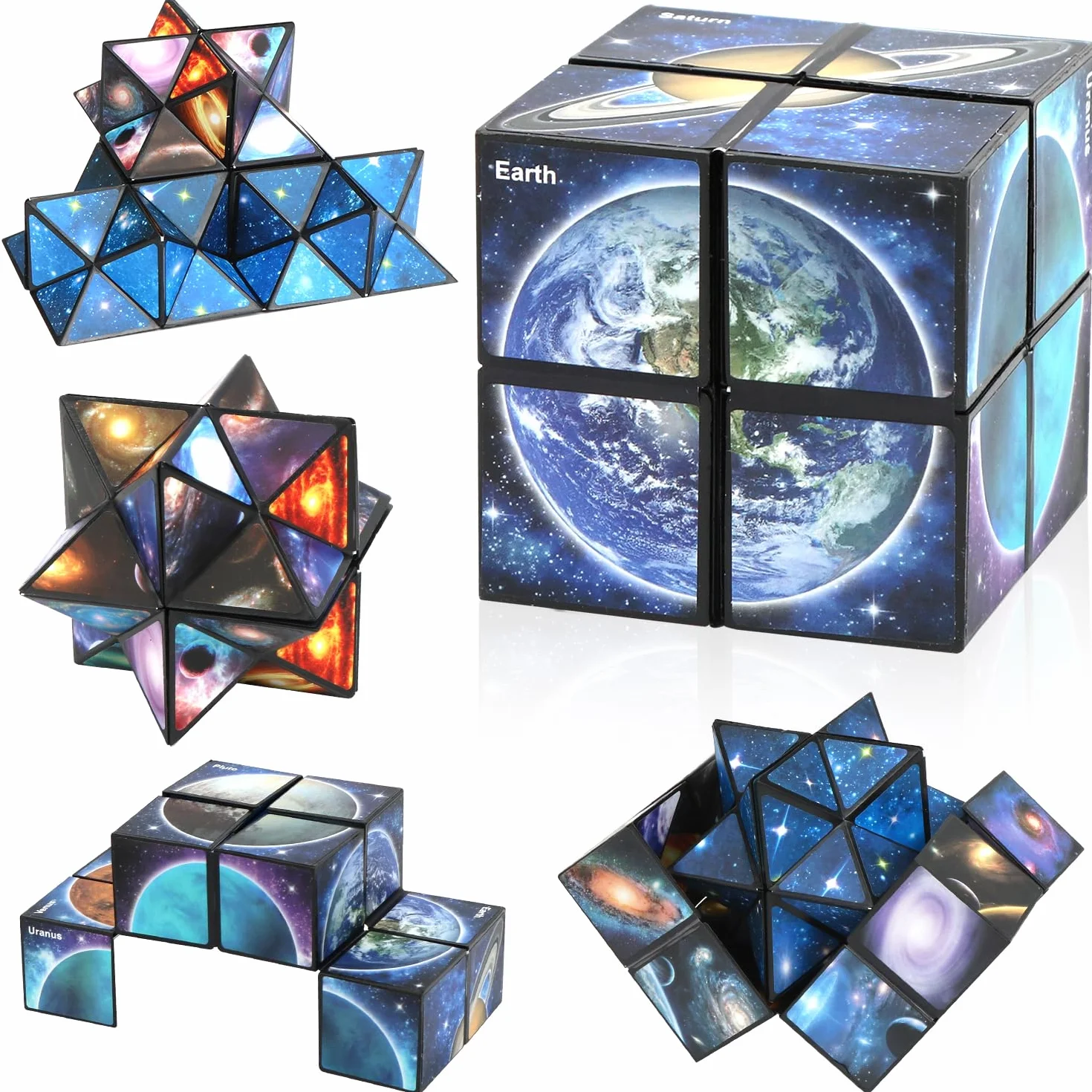 Gwiazda kostka rubika, Infinity Cube, antystresowa kostka IQ, puzzle nieskończoności, magiczna kostka, pomysły na prezent od 6, 7, 8, 9, 10, 11 lat, dla chłopców i dziewczynek