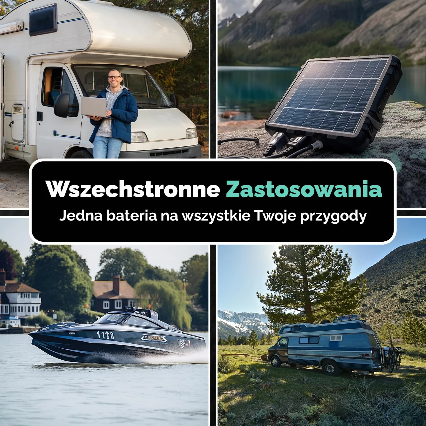 Electronicx CARAVAN EXTREME EDITION 100Ah / C100 / 12V – Żelowy akumulator zasilający – 100Ah – 12V – do kampera, vana, łodzi, systemów PV – bezobsługowy i wytrzymały – 278×175×190 mm