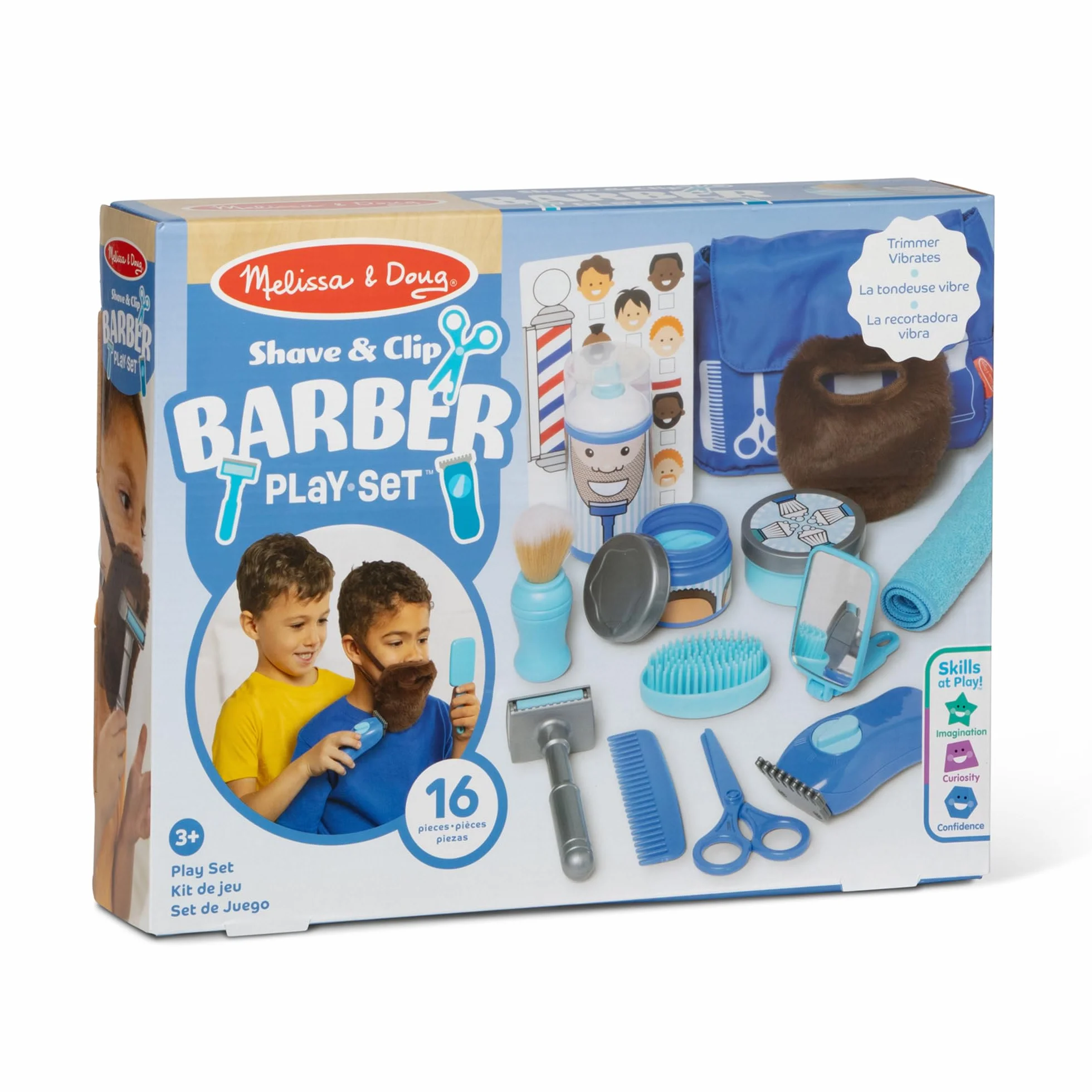 Melissa & Doug, Zestaw do zabawy we fryzjera dla chłopców i dziewczynek w wieku powyżej 3. roku życia
