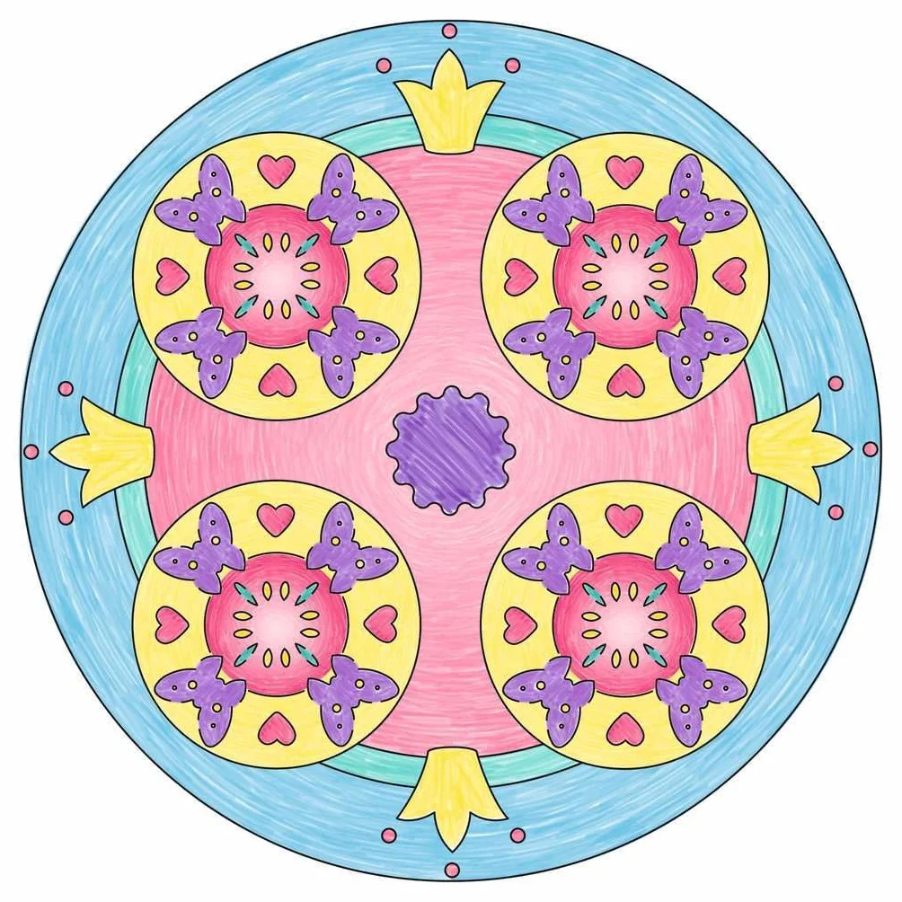 Ravensburger Mandala Designer Unicorn 29703, Zeichnen lernen für Kinder ab 6 Jahren, Zeichen-Set mit Mandala-Schablonen für farbenfrohe Mandalas