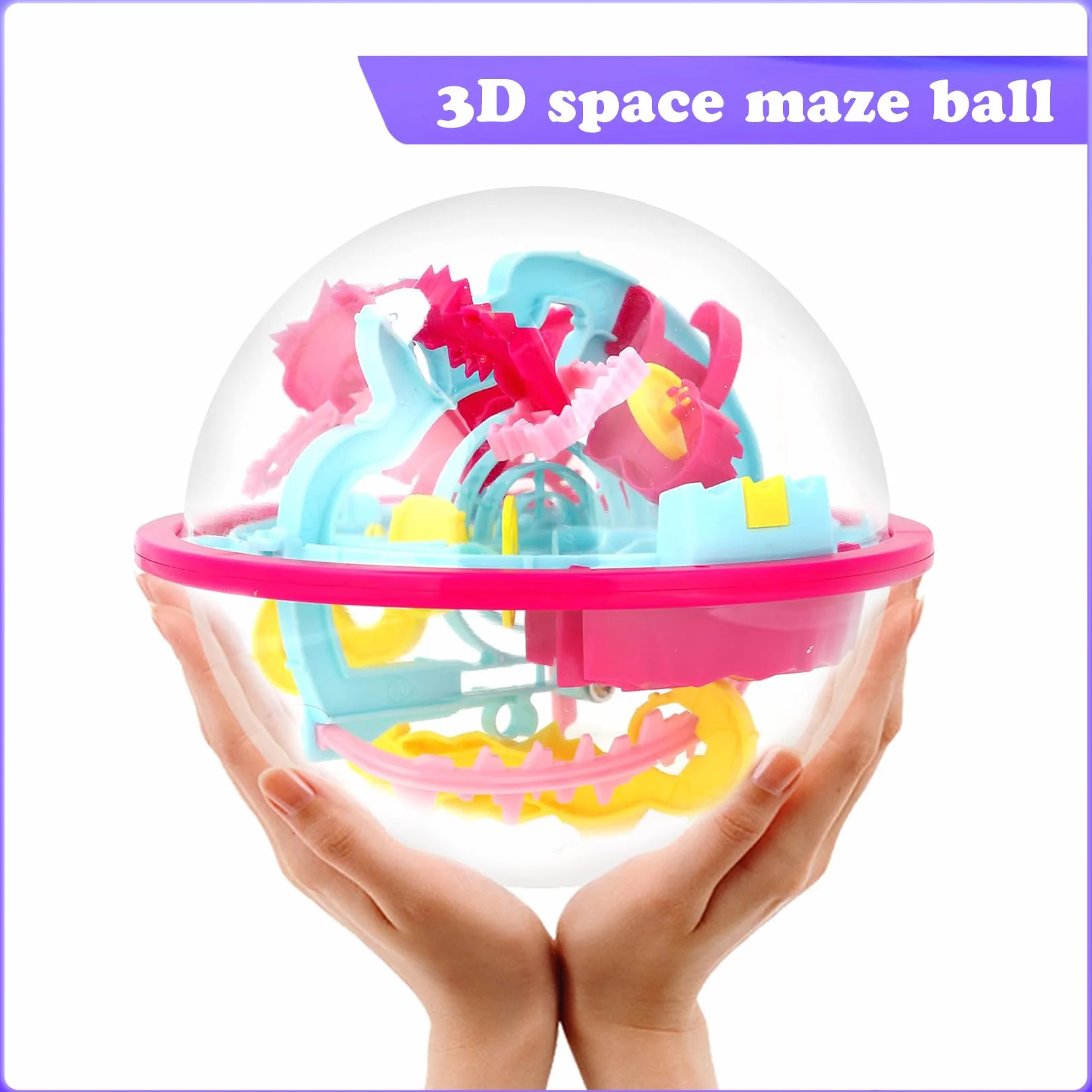 3D kula labiryntowa piłka 3D z 100 poziomami gra w labirynt For Prezenty dla dzieci od 6 lat Labiryntowa gra zręcznościowa z piłką