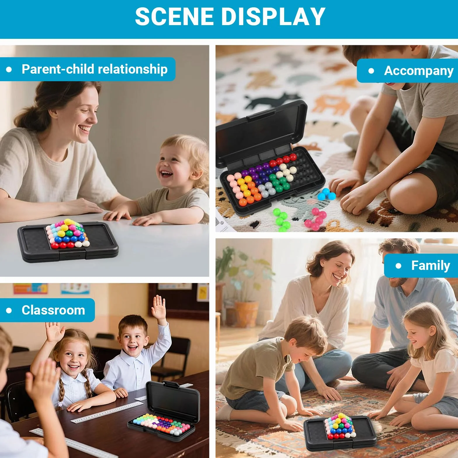 Puzzle IQ 3D – Gry logiczne z 200 wyzwaniami dla dzieci i doroslych, lamiglowki rozwijajace myslenie i kreatywnosc, idealne do relaksu i treningu umyslu