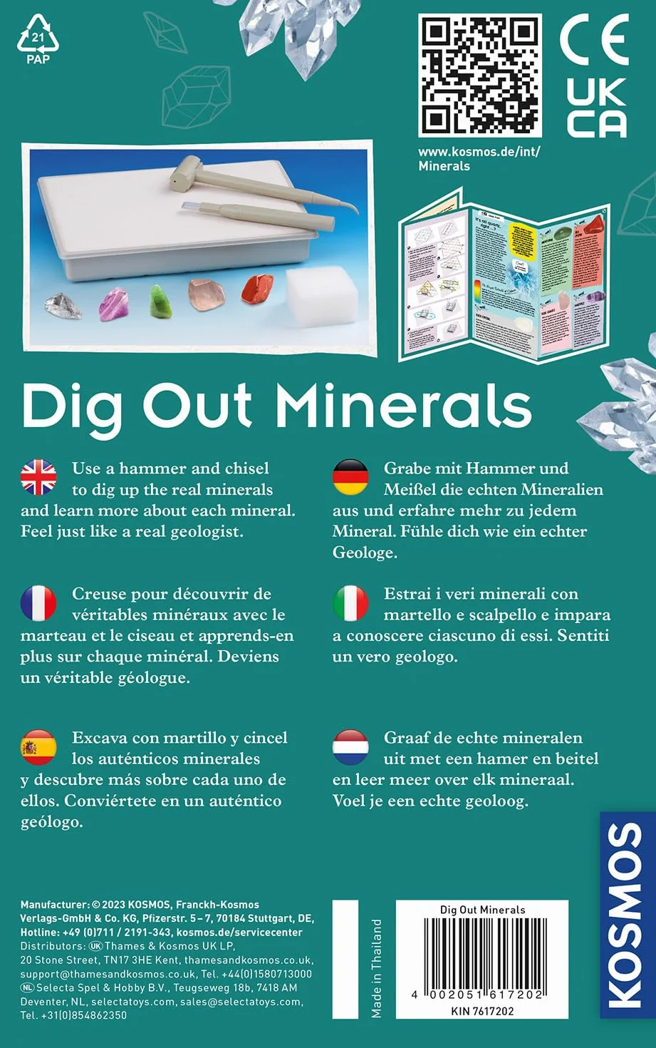 MBE Dig Out Minerals INT: Experimentierkasten