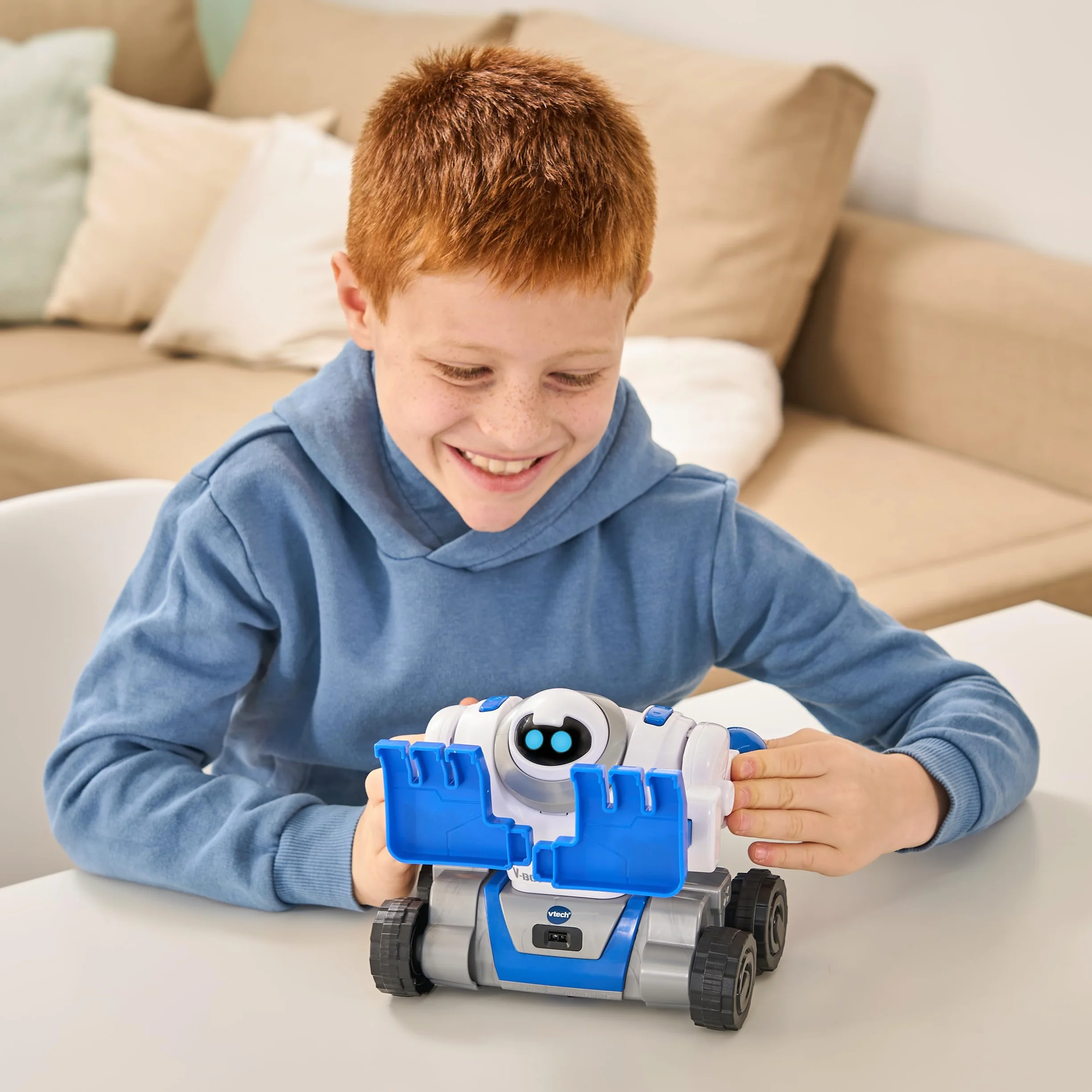 VTech V-Bot – robot 5 w 1 z silnikami i ekscytującymi misjami – dla dzieci w wieku 5-12 lat
