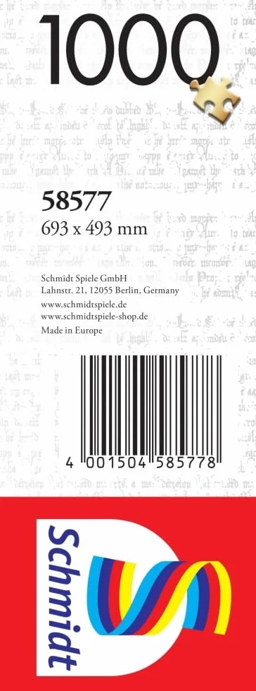 Schmidt Spiele 58577 Thomas Kinkade, Wizarding World, Harry Potter, Hogwart Castle, 1000 elementów, wielokolorowe