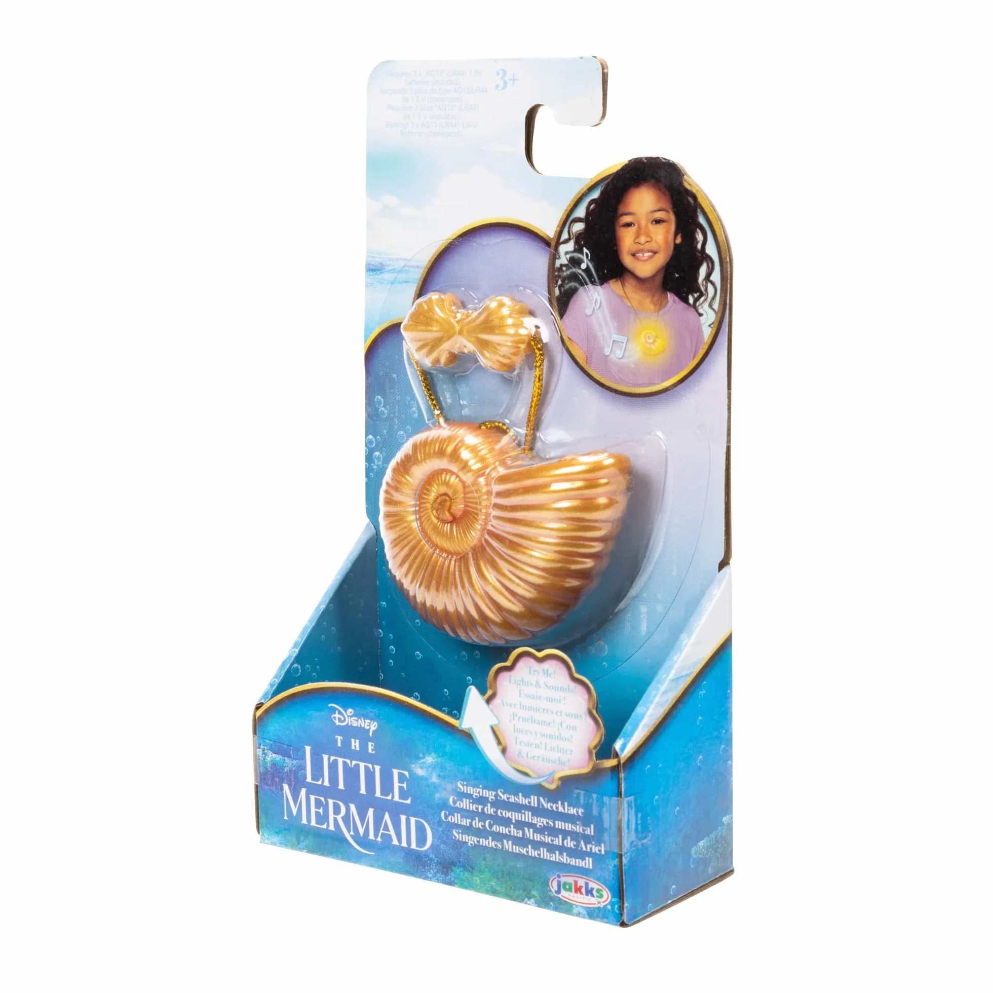 Jakks Pacific Disney Ariel Mała Syrenka, Naszyjnik z Muszelek Ariel Ze Światełkami