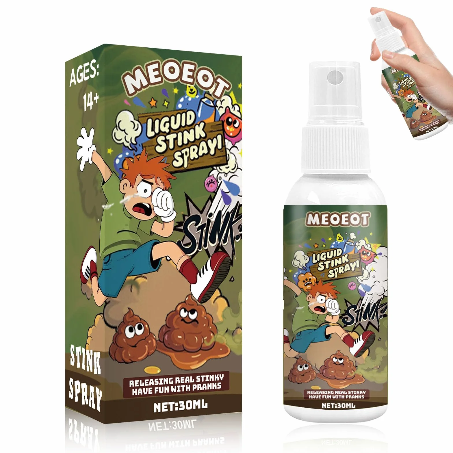 Stinky Spray, bardzo mocny płynny spray do niechlujnego zapachu, dla dorosłych, na imprezę, zapach zapachowy, 1 sztuka, 30 ml