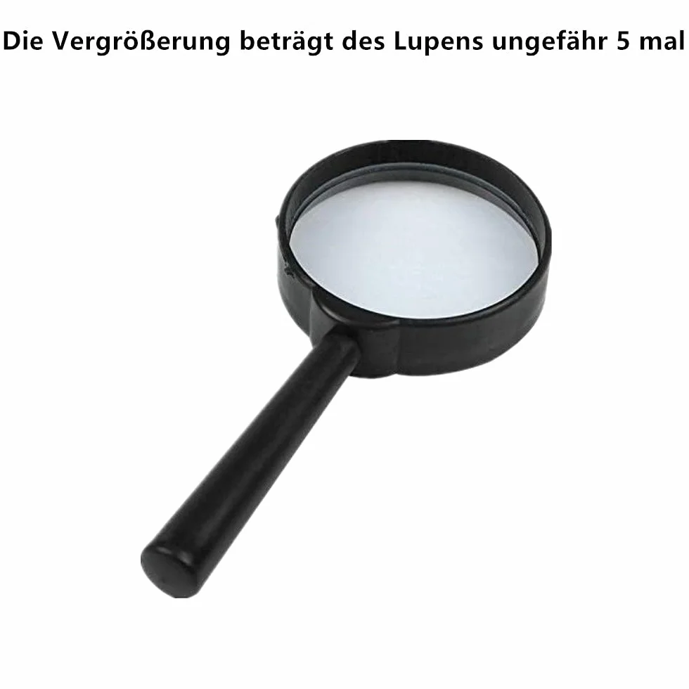 Voarge Zestaw 8 lup dla dzieci, zestaw na urodziny dziecka, prezent dla detektywa, szpiega, tajnych agentów, zestaw badaczy