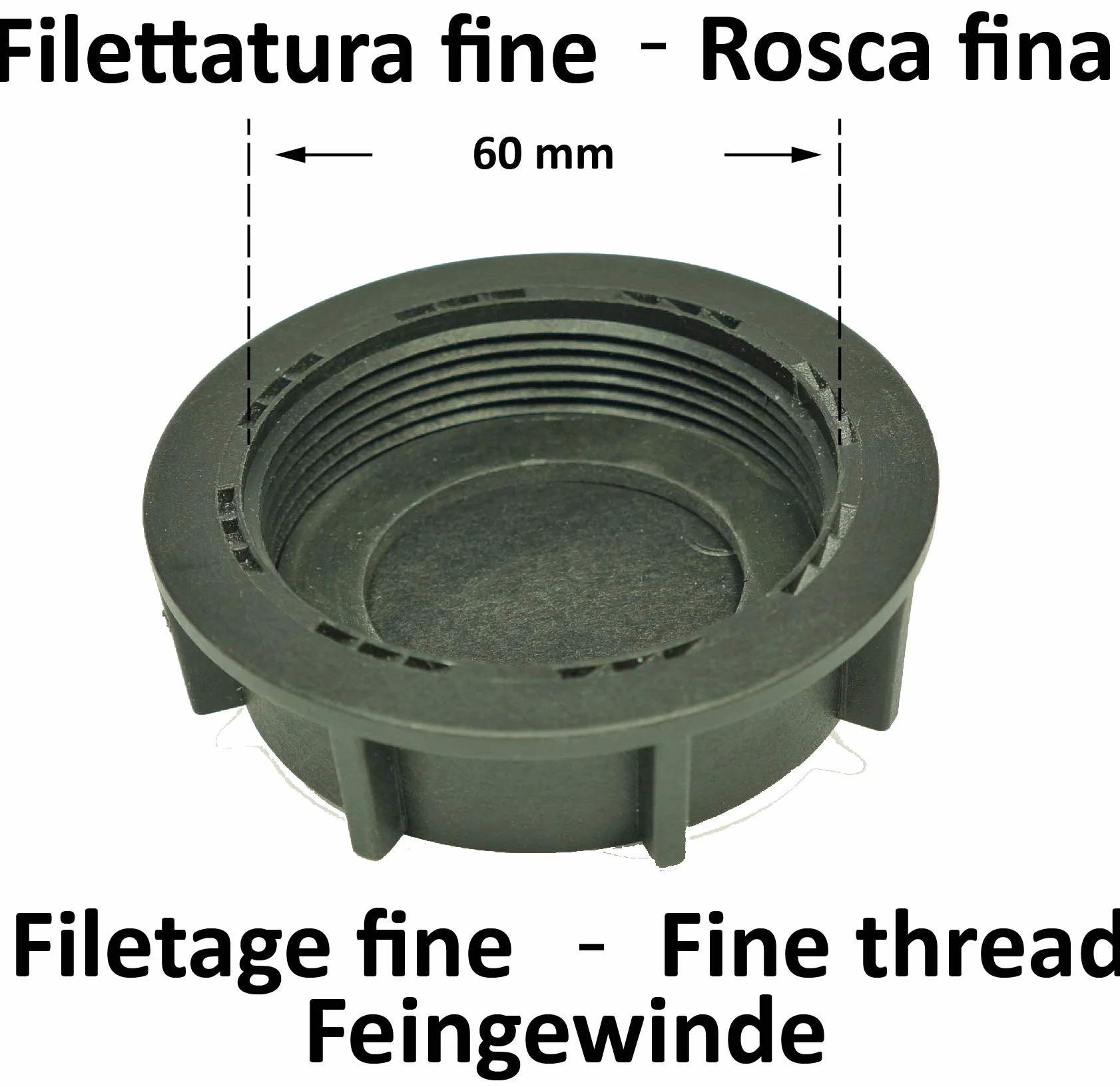 WAFA Adapter korka zbiornika na wodę, pasuje do Knaus, Weinsberg, naturalny, plastikowy, do furgonetki, ciężarówki