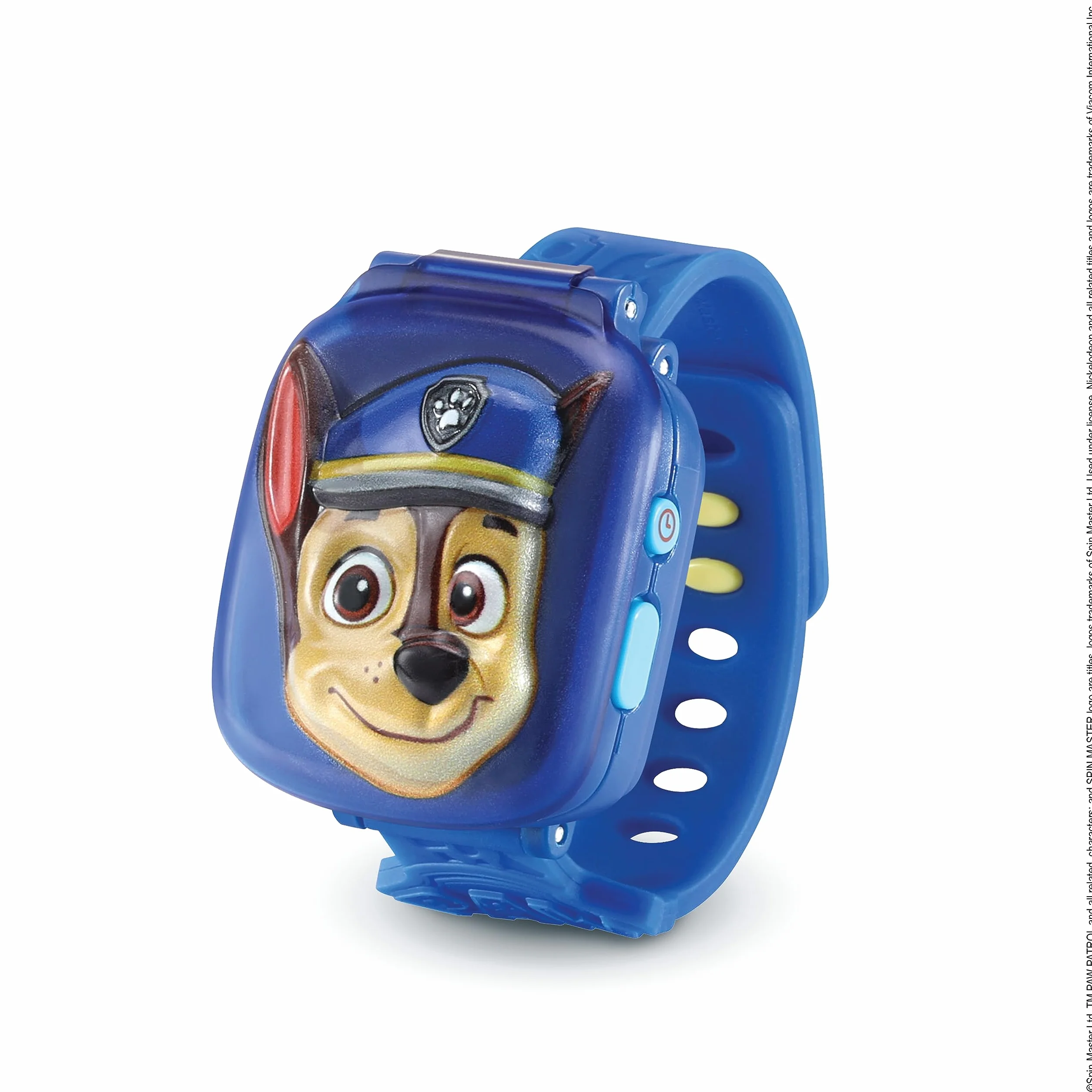 VTech PAW Patrol interaktywny zegarek Chase, zegarek dziecięcy z 4 grami, kolorowy ekran, z głosem Rydera, funkcja budzika i timera, język włoski, baterie w zestawie, 3-7 lat