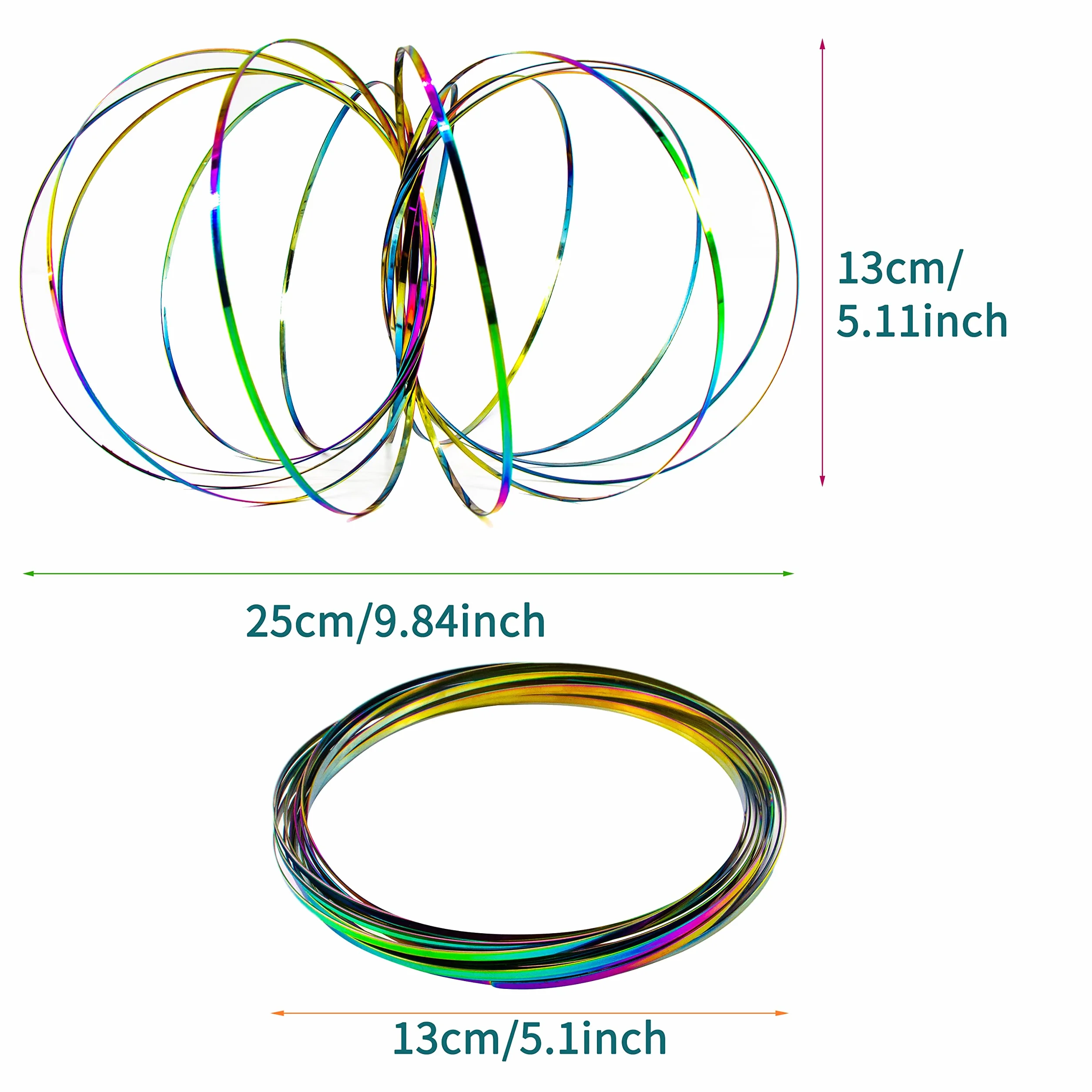Flow Ring Magic 3D Geometryczny spiralne ramię Spinner zabawka - interaktywna gra festiwalowa antystresowa