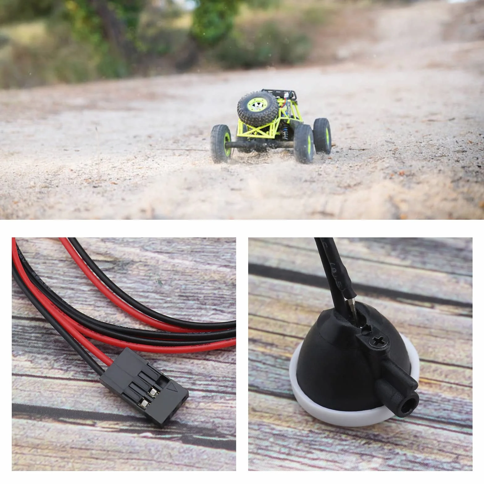 1 zestaw RC okrągłe światło LED z zestawem pokrywy kompatybilne z TRXAAXS/TRX4/SCX10/D90 1/10 RC model lampy do reflektorów samochodowych akcesoria 4 LED
