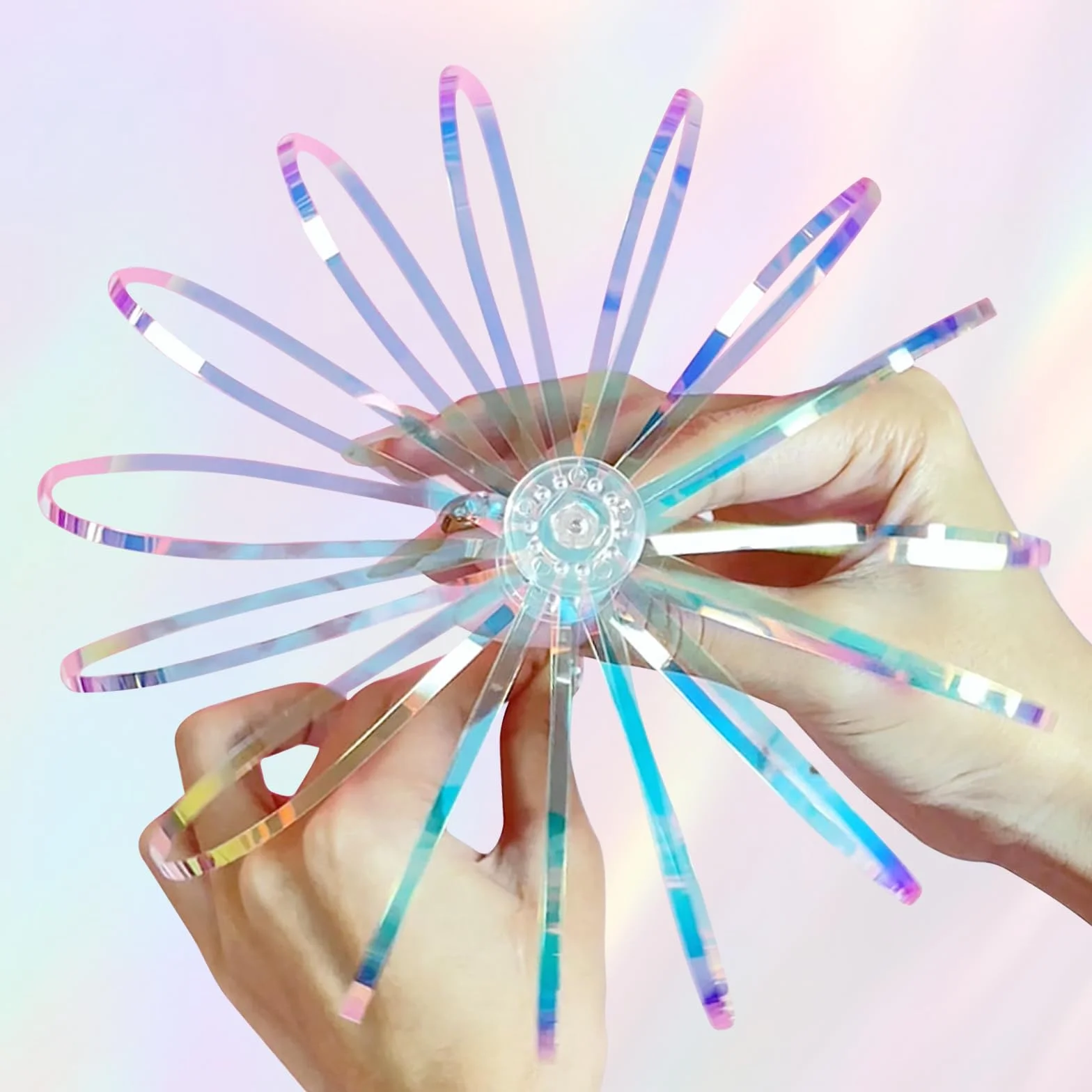 3 sztuki tęczowych spinnerów, magiczny tęczowy spinner, tęczowy spinner, na imprezy, festiwale i dla dzieci i dorosłych, świetny rekwizyt do tańca