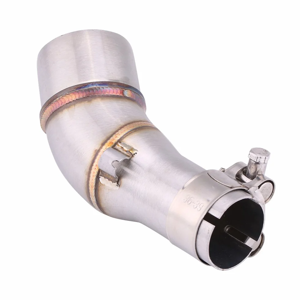KIMISS Średni łącznik rury wydechowej slip-on dla R25 R3 2013-2016 | Adapter do tłumika | Kolektor pośredni