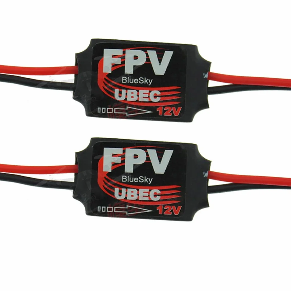 WANGCL 2 szt. 3A 12V Step Down UBEC moduł serwo przełącznik zasilania do RC Quadcopter samolot FPV graficzna kamera transmisyjna Gimbal sterowanie lotem