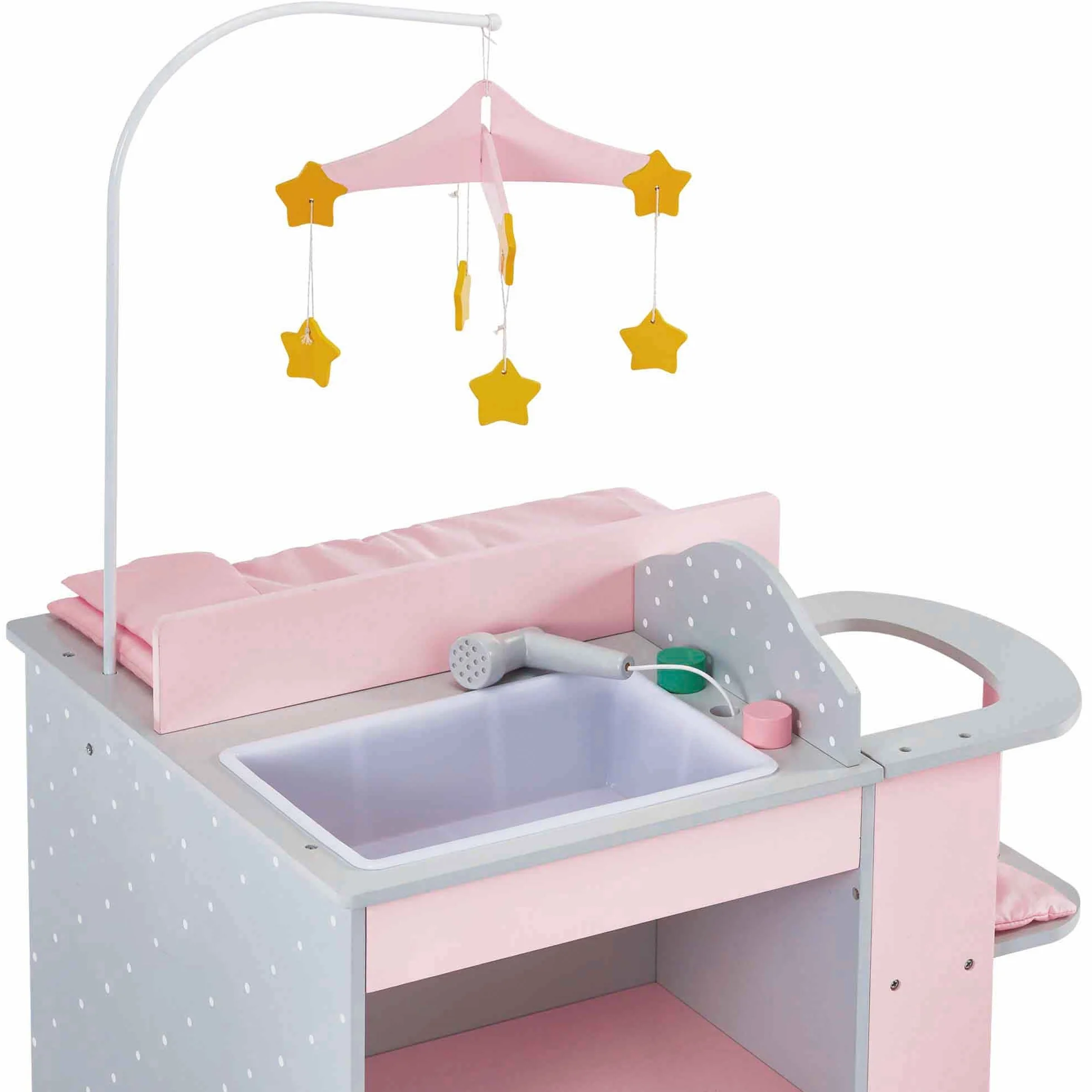Olivia's Little World Ró?owy Przewijak i Schowek dla Lalek od Olivia's World TD-0203AG