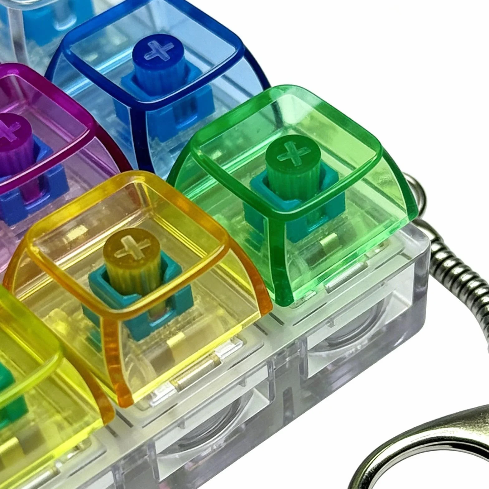 Klawiatura Fidget | 9 sensorycznych przycisków | Zabawka antystresowa z kliknięciem ze światłem, do szkoły pracy, domu, samochodu, samolotu, podróży, na imprezę