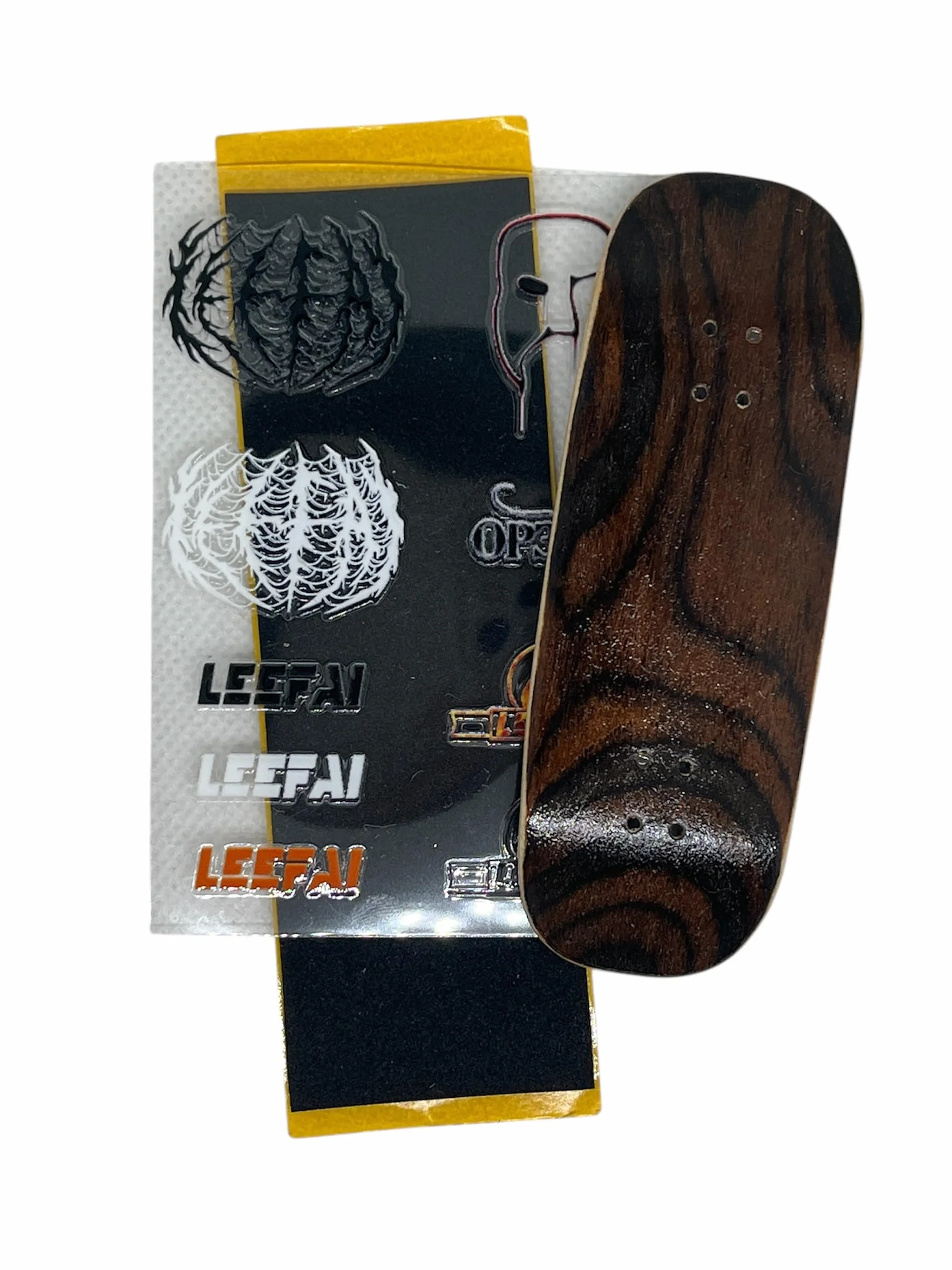 LEEFAI Pro Drewniany zestaw podstrunnicy, 34 x 96 mm, 5-warstwowy klonowy pokład g4 ciężarówki i uretanowe 65d mini kółka do deskorolki