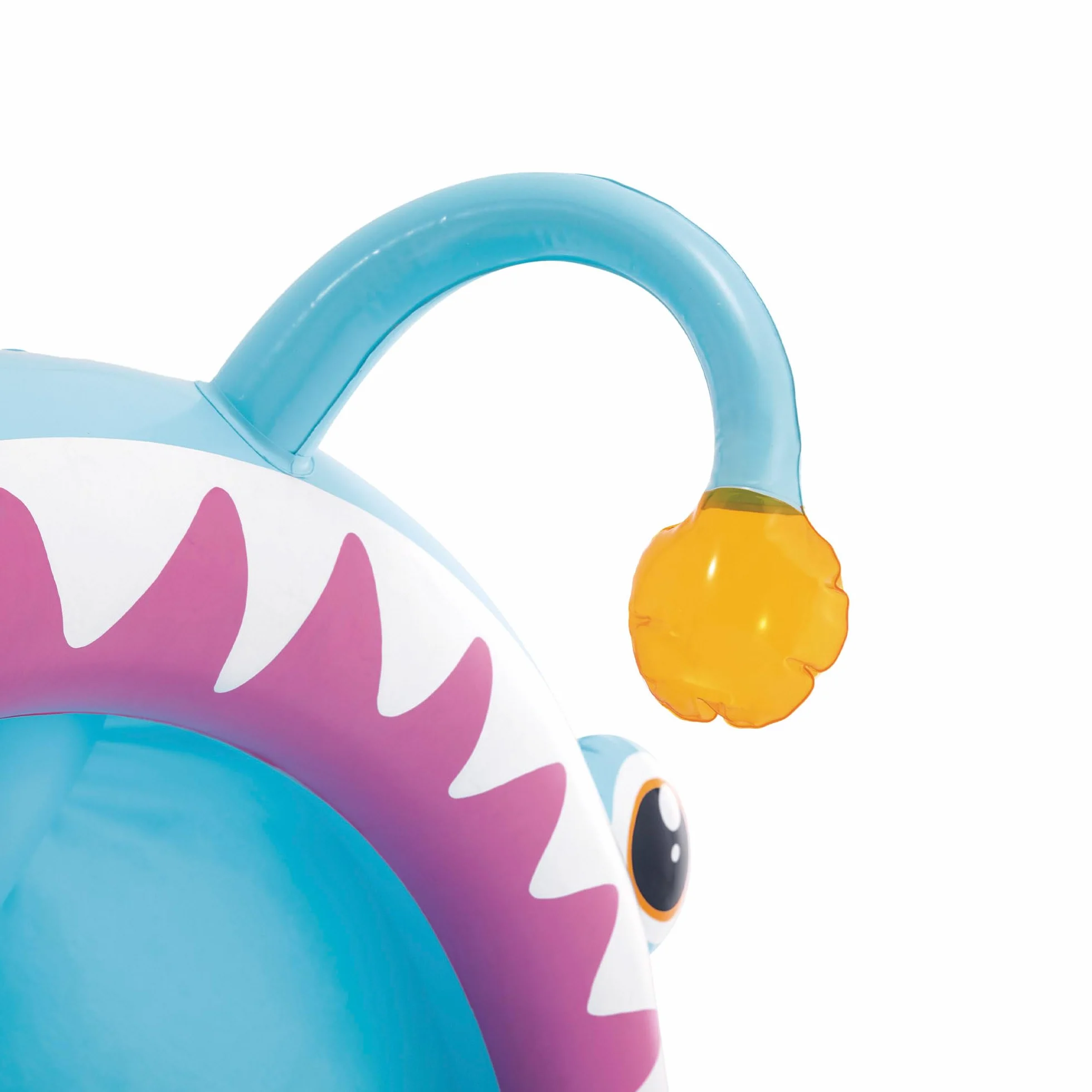 Intex Angler Fish nadmuchiwany basen dla dzieci, 127 x 102 x 86 cm, z parasolem, wyściełana podłoga, wzór ryby 3D, pojemność 45 l, dla dzieci 1-3 lat, wytrzymały winyl (58400)