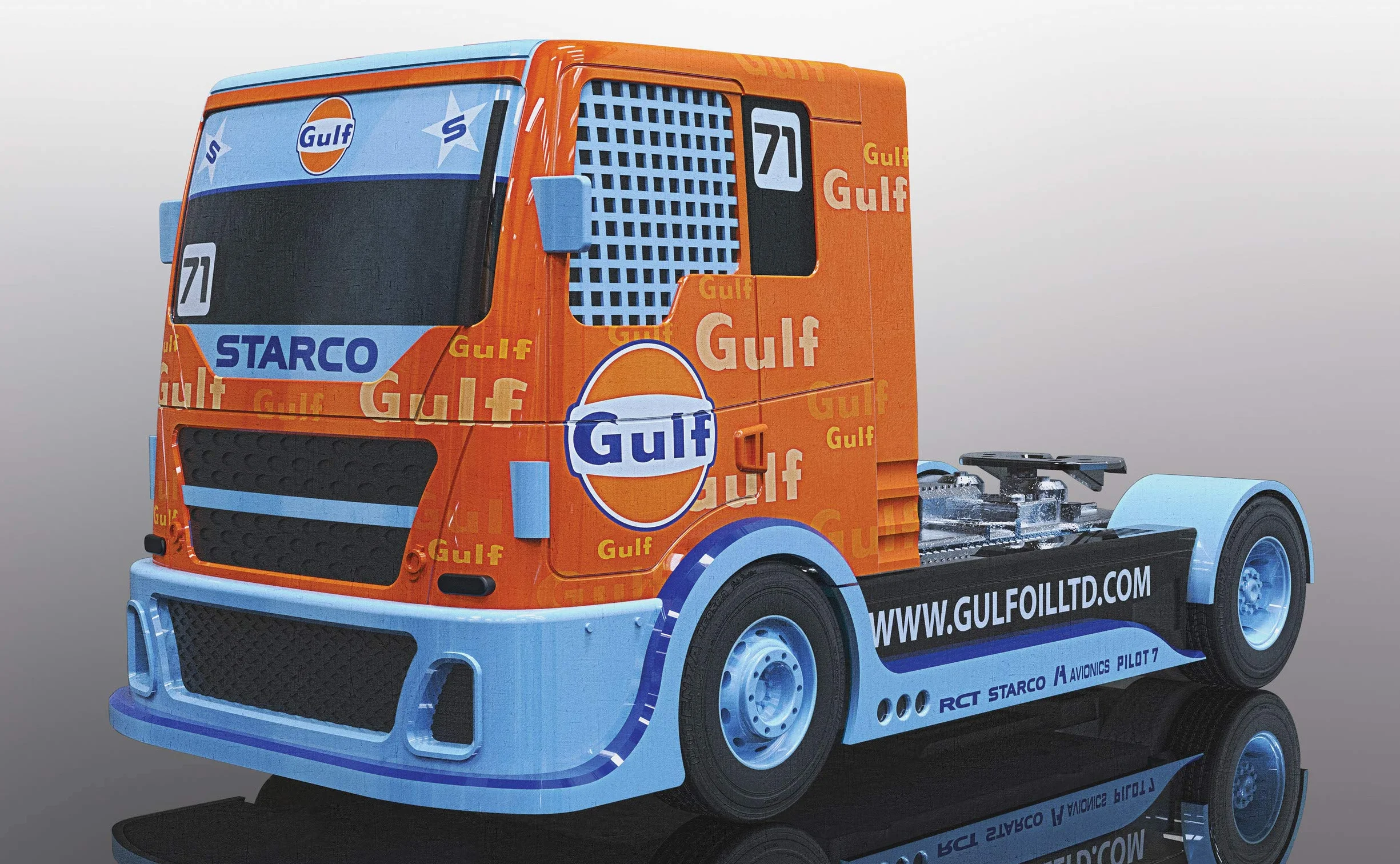 Scalextric Samochody - C4089 Team Truck Zatoka Nr 71 - Zabawka Slot Samochód do użytku z torami wyścigowymi Scalextric lub zestawem - Pomysły na prezenty dla małych dzieci dla chłopca/dziewczynki w