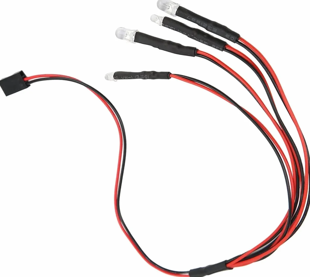 GTIWUNG 2Pack 4LED RC Car LED Reflektory Tylne Światło, Akcesoria RC 2 Biały 5mm 2 Czerwony 3mm, dla 1/8 1/10 Pilot RC Car Truck Crawler