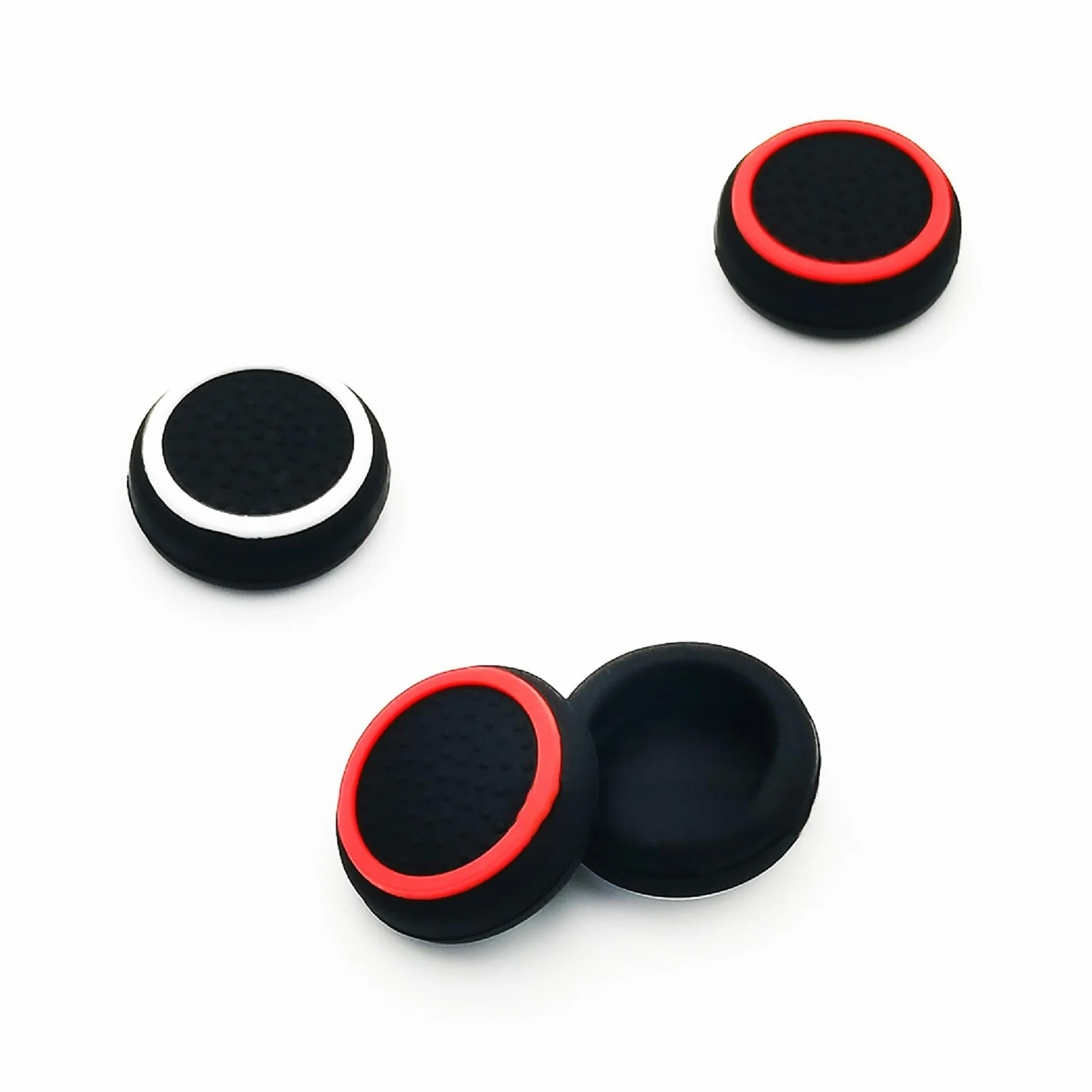 GIOPUEY Uchwyty joysticka kompatybilne z ASUS ROG Ally/Ally X, 4-pak silikonowych nakładek ochronnych, miękkie, antypoślizgowe, czerwone i czarne