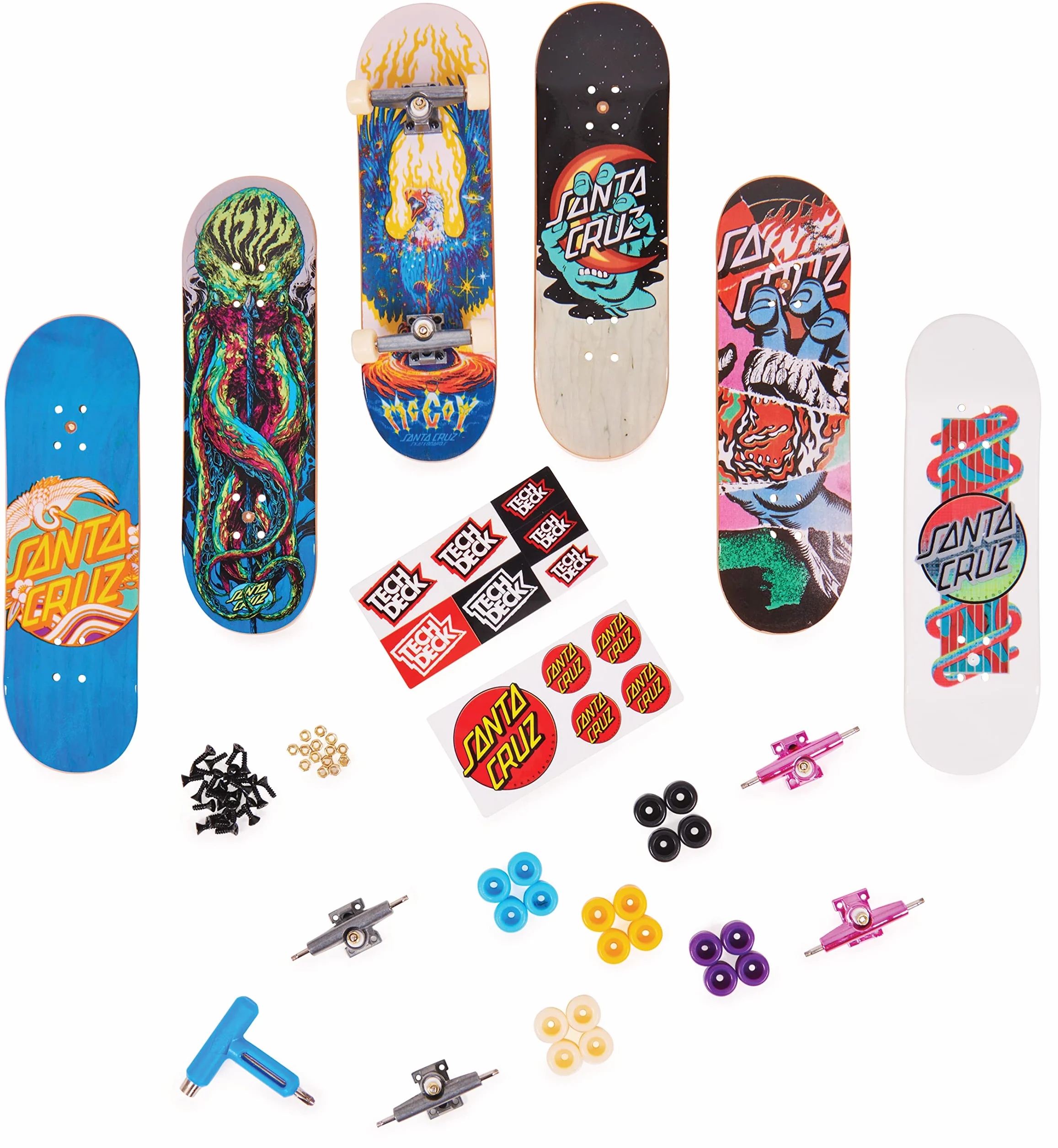 Tech Deck - Sk8shop Bonus Pack (styles vary), Sk8shop Fingerboard Bonus Pack, Collectible and Customizable Mini Skateboards (Styles May Vary)