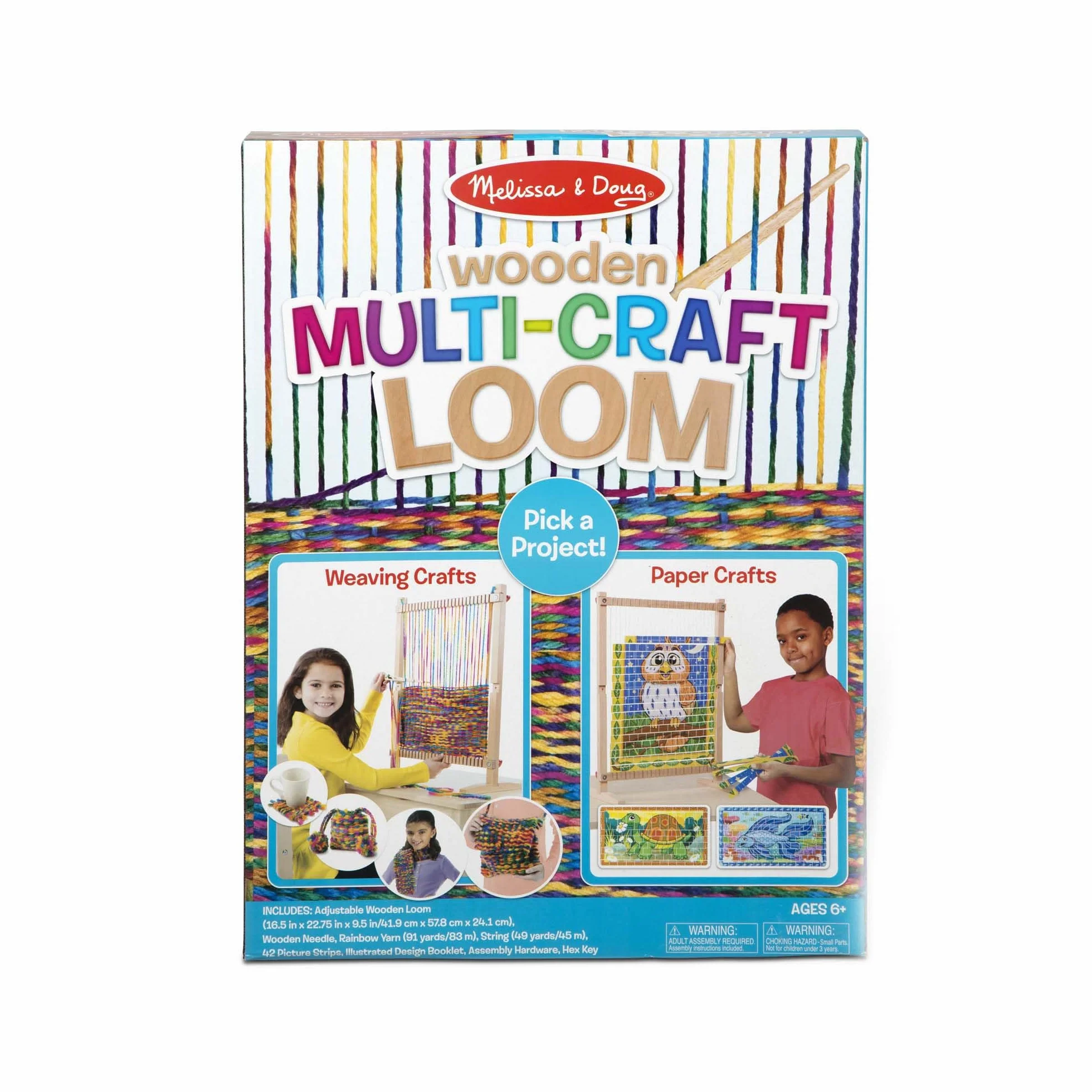 Melissa & Doug Drewniane krosno tkackie wielofunkcyjne od 6 lat