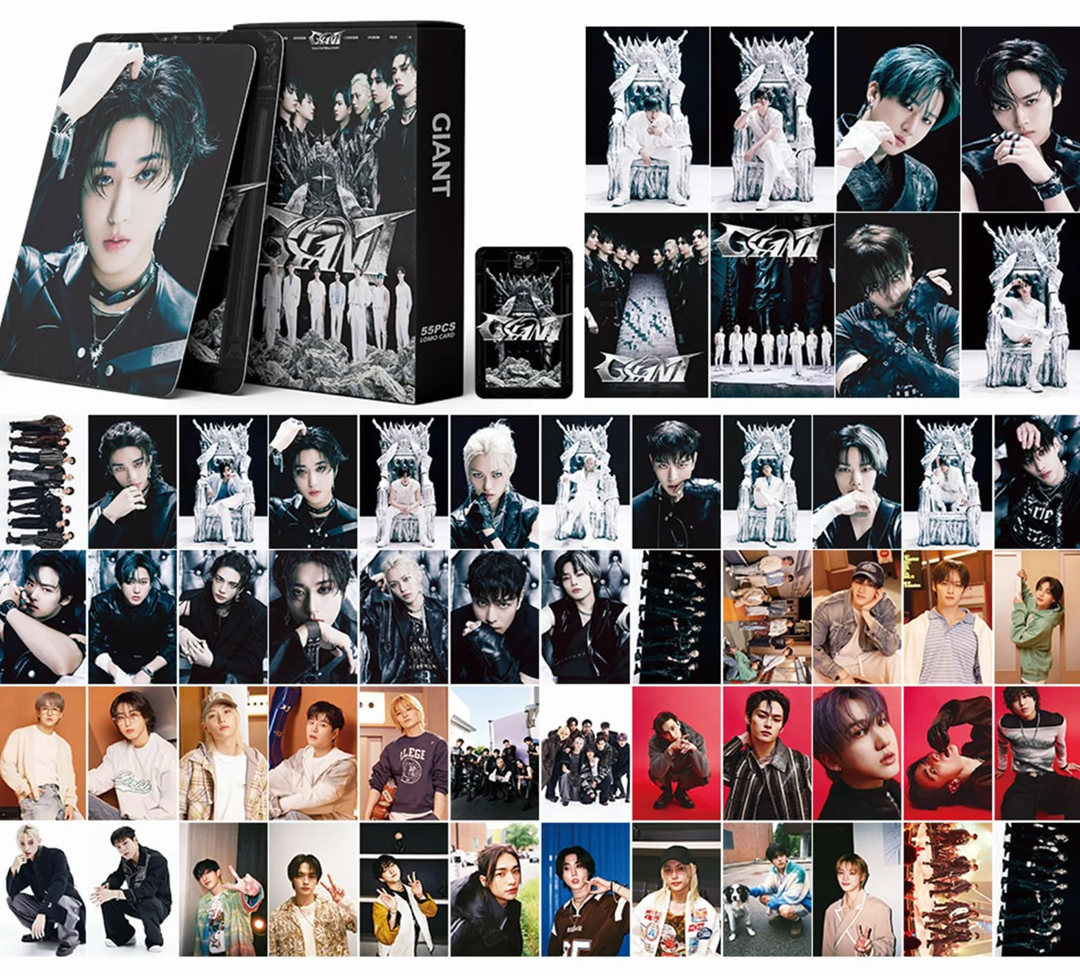 Stray Kids Lomo kartki 54 szt., Kpop Stray Kids Photocard, Lomo Cards, Stray Kids Giant Nowy Album Card Stray Kids Karty Kpop StrayKids fotokartki
