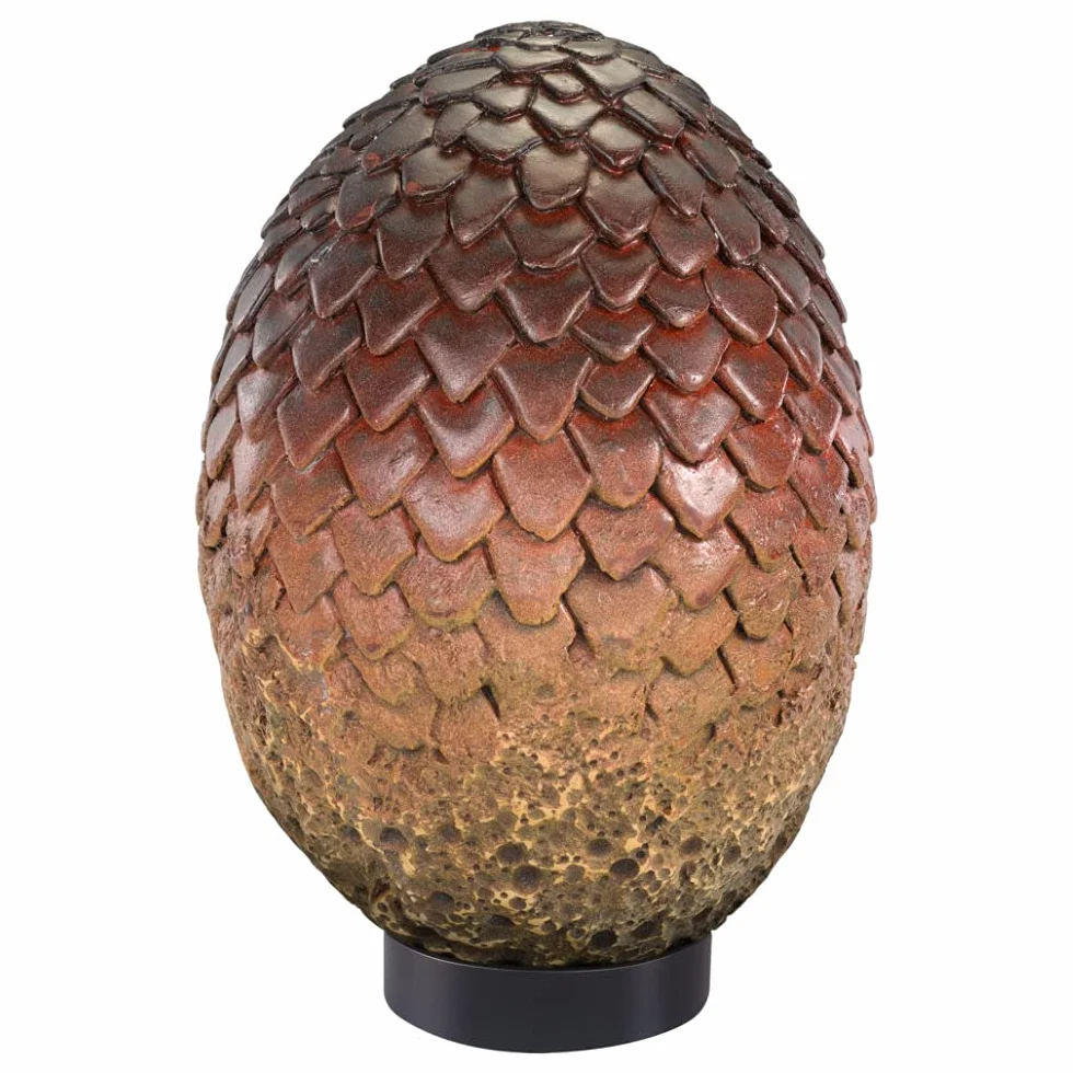 The Noble Collection Game of Thrones Drogon Egg - 11in (28cm) Ręcznie malowane Smocze jajko - Oficjalnie licencjonowane rekwizyty do serialu telewizyjnego repliki prezentów