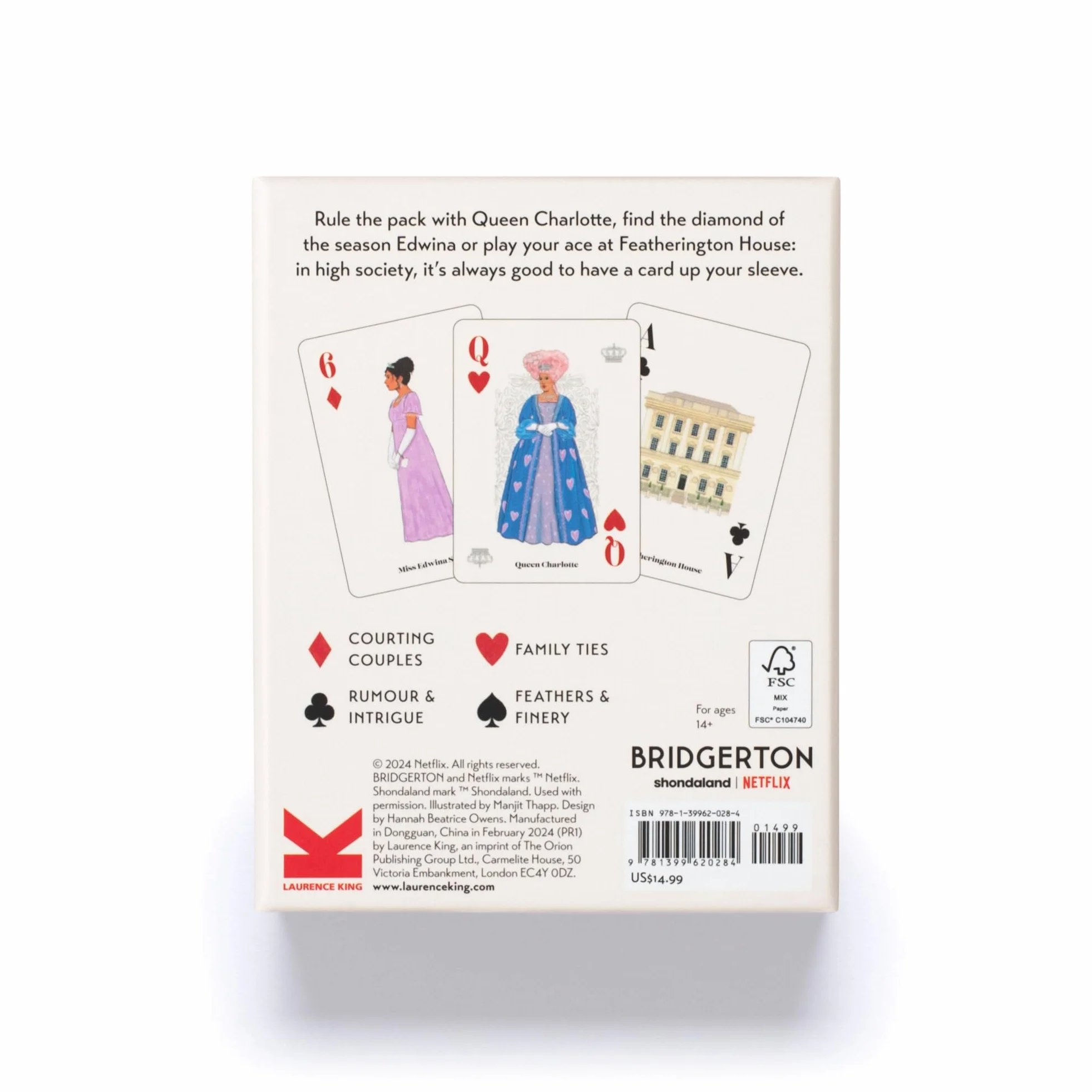 Bridgerton Playing Cards /anglais